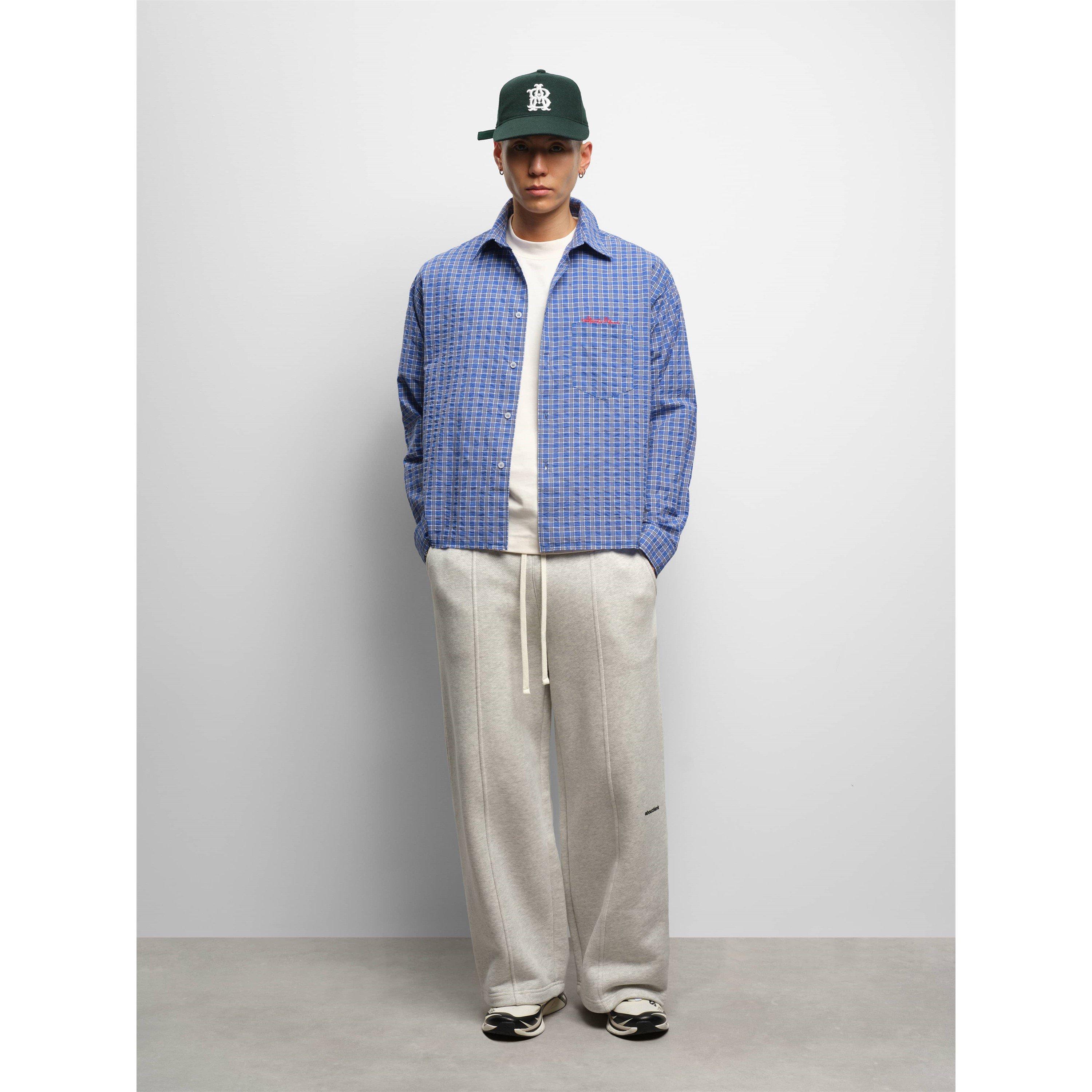 Blue - about:blank - Men's Long Sleeve Patterned Shirt - 3