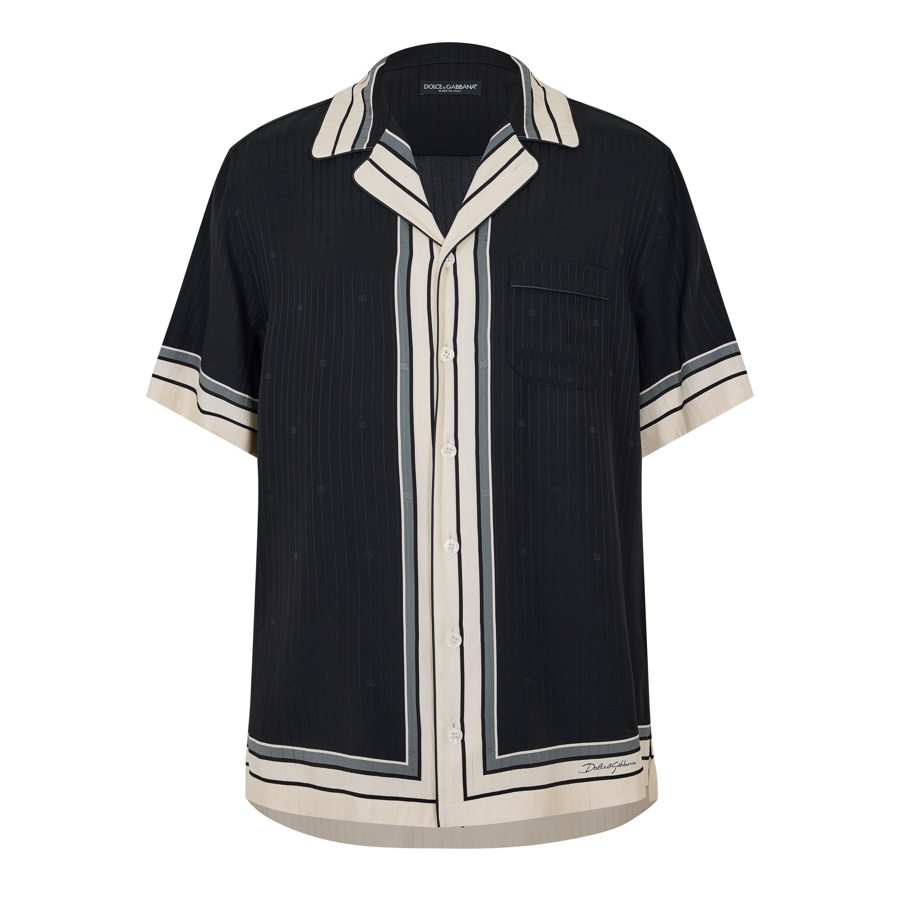 Black - Dolce and Gabbana - DG Riga SS Shirt Sn61 - 1