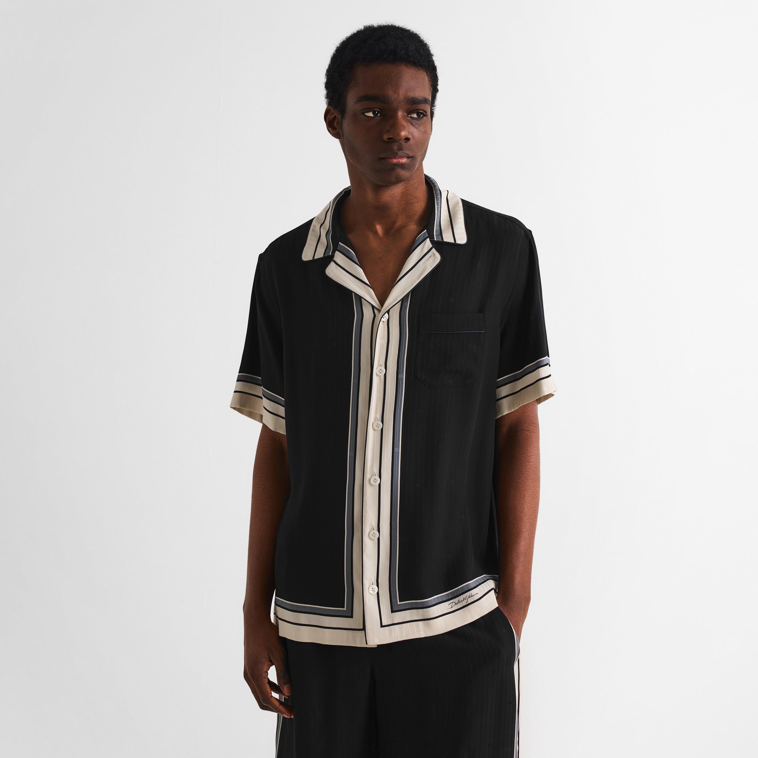 Black - Dolce and Gabbana - DG Riga SS Shirt Sn61 - 3