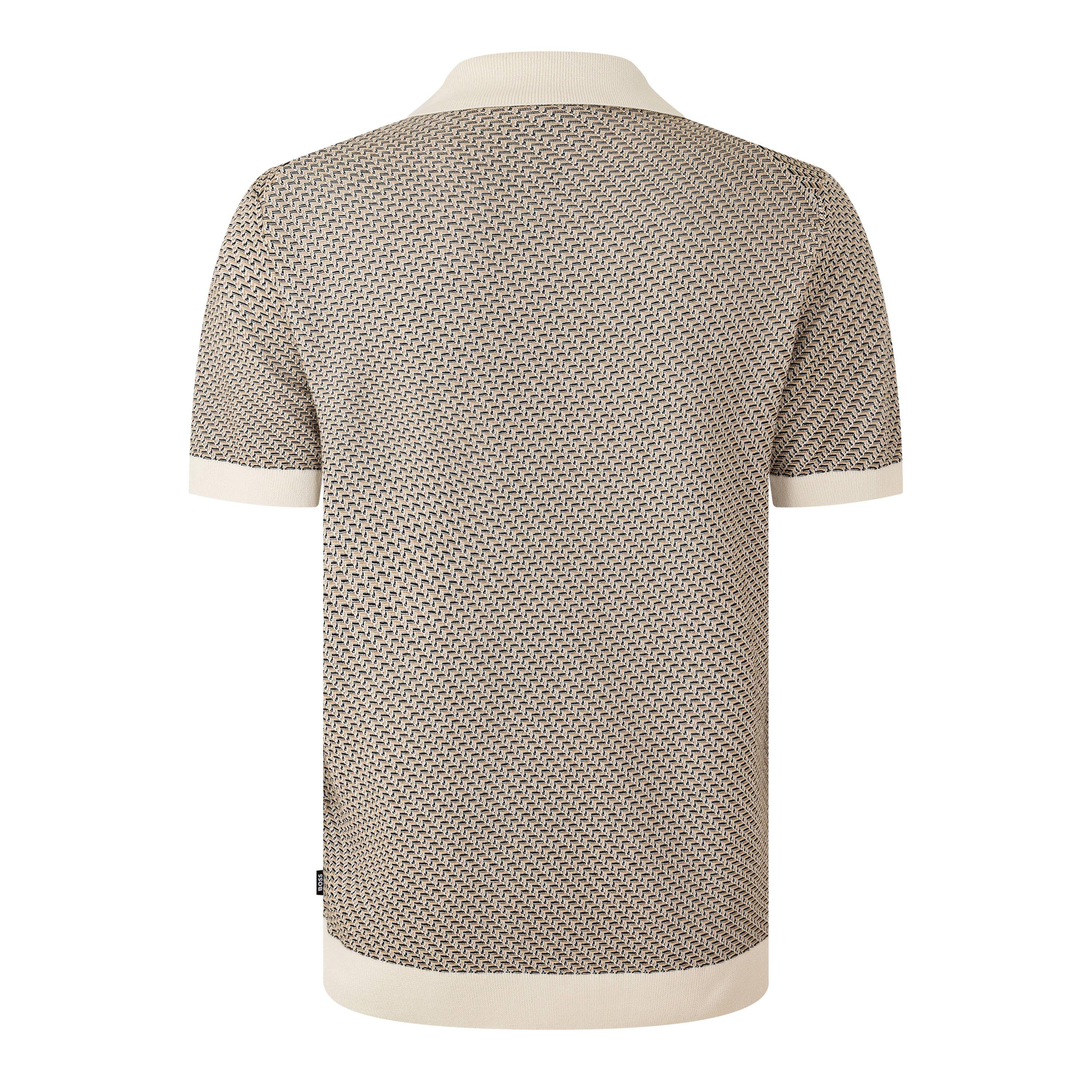 White/Brown 119 - Boss - Men's Patterned Short Sleeve Shirt - 2