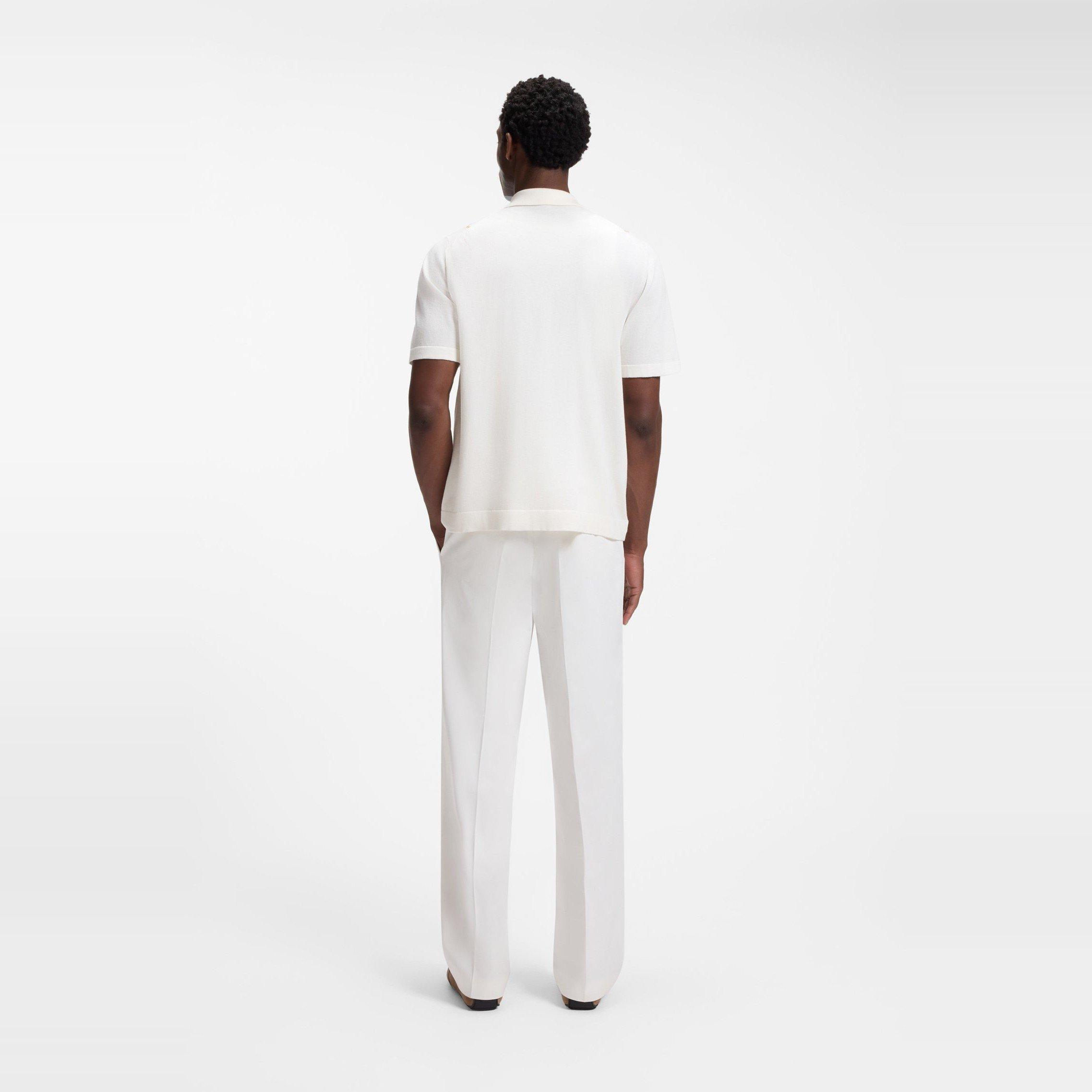 White/Blue 118 - Boss - Men's Patterned Short Sleeve Shirt - 3