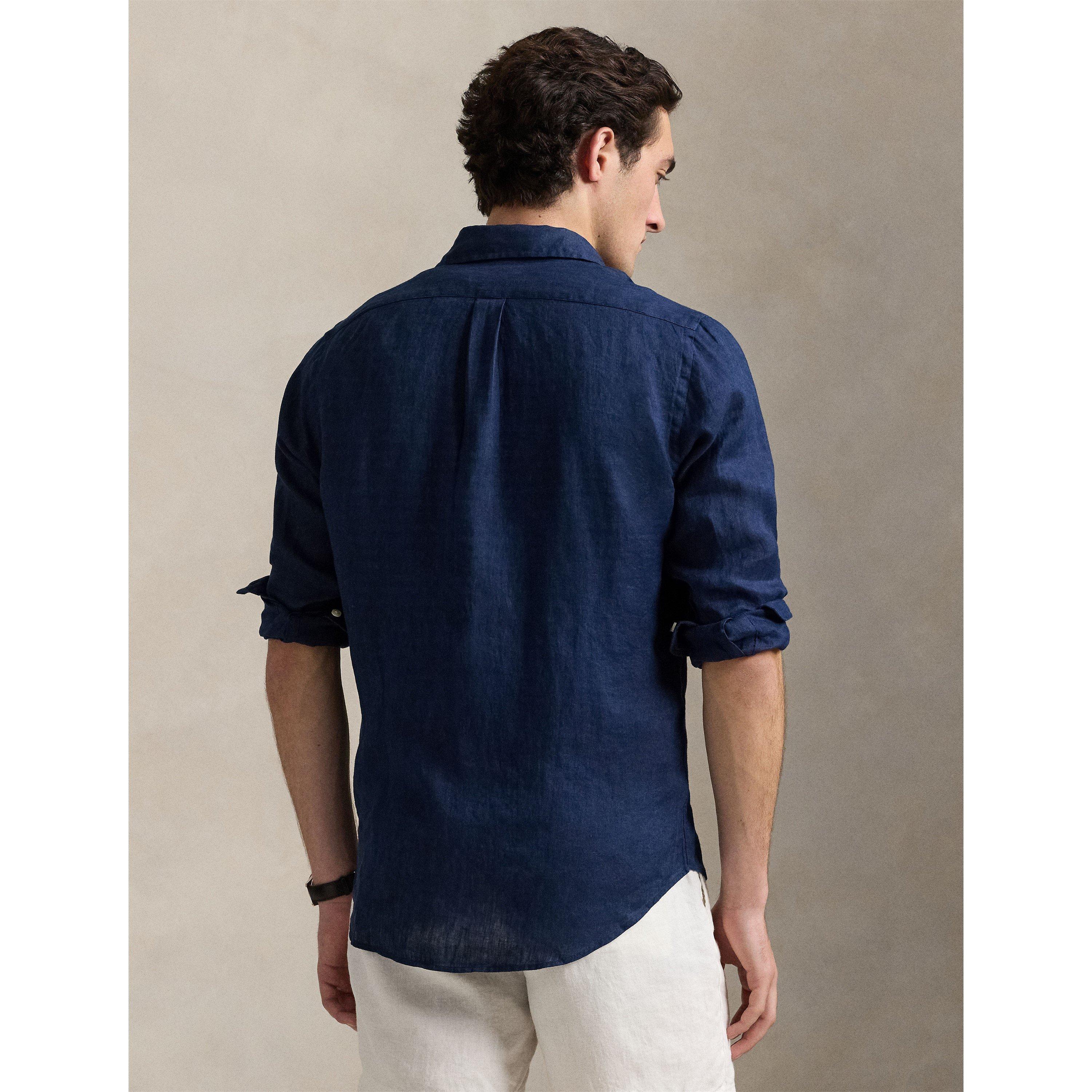 Newport Navy - Polo Ralph Lauren - Linen Long Sleeve Shirt - 3