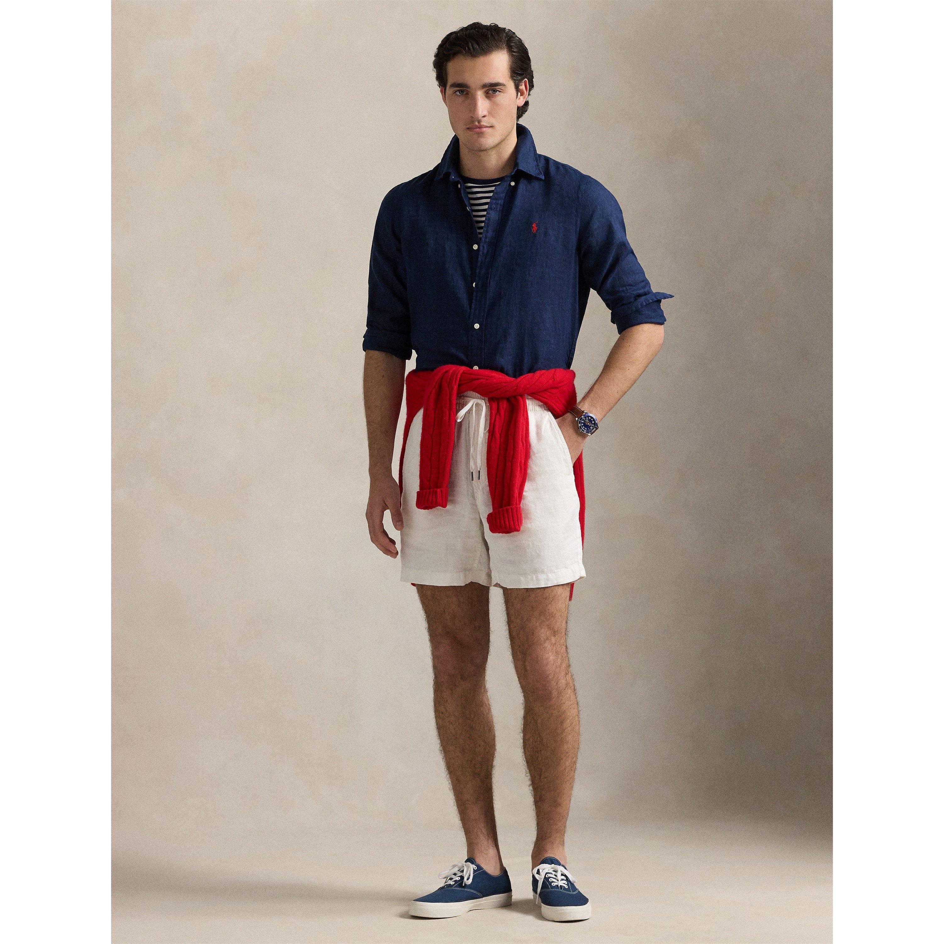 Newport Navy - Polo Ralph Lauren - Linen Long Sleeve Shirt - 5