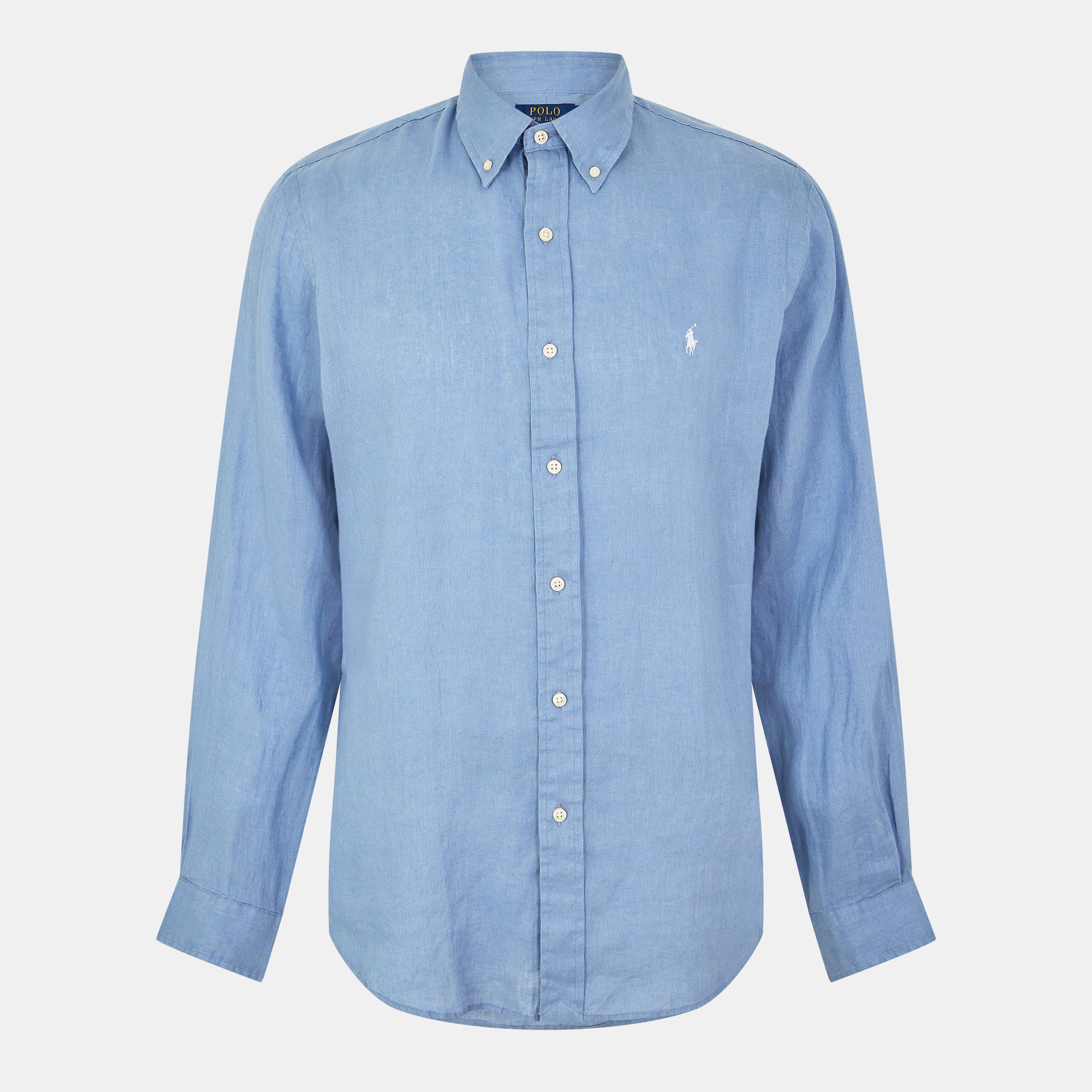 シャツ POLO RALPH LAUREN Men Long Tops 710968913005 SKY Blue POLO RALPH LAUREN | Pastel blue Men's Solid Color Shirt | YOOX