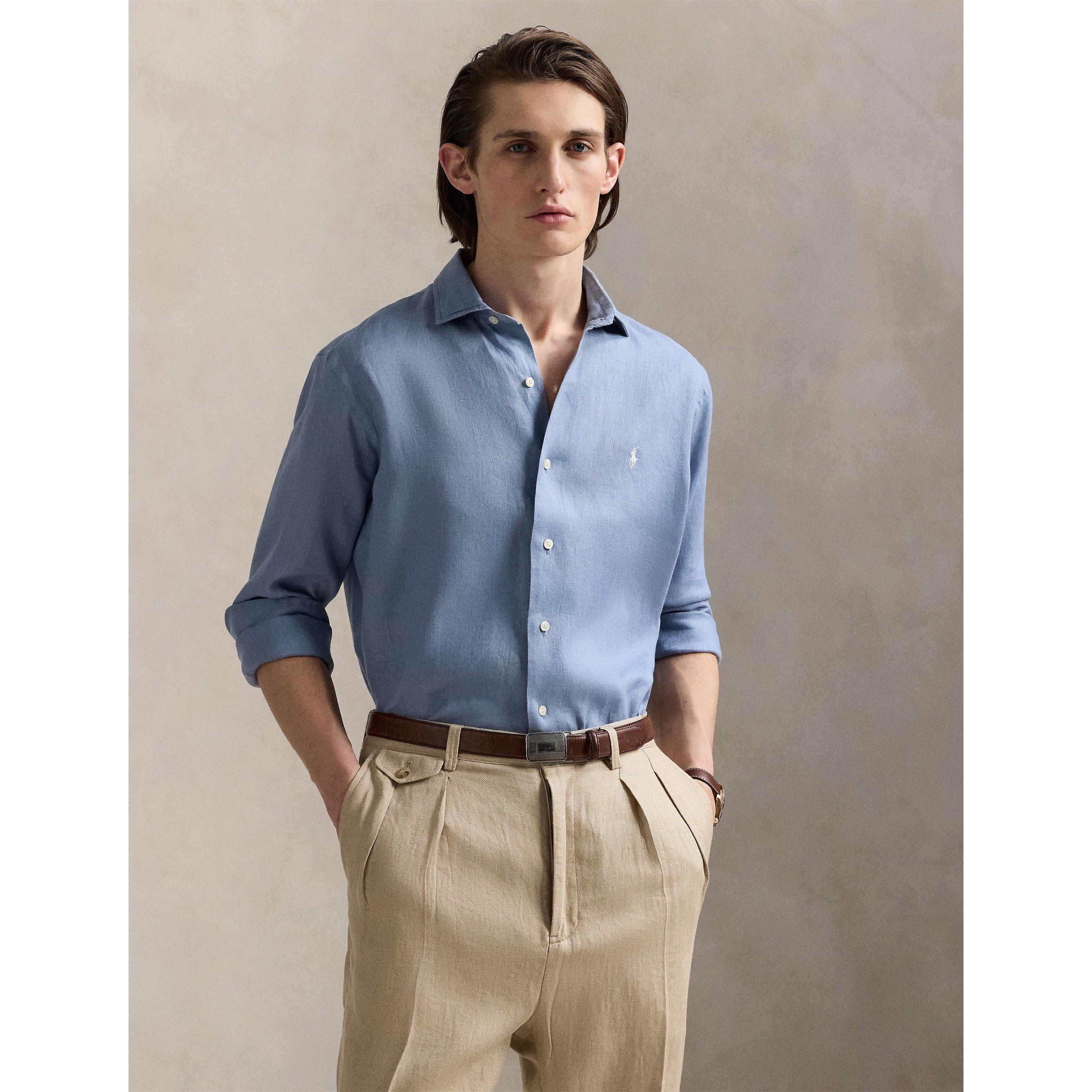 Channel Blue - Polo Ralph Lauren - Linen Long Sleeve Shirt - 2