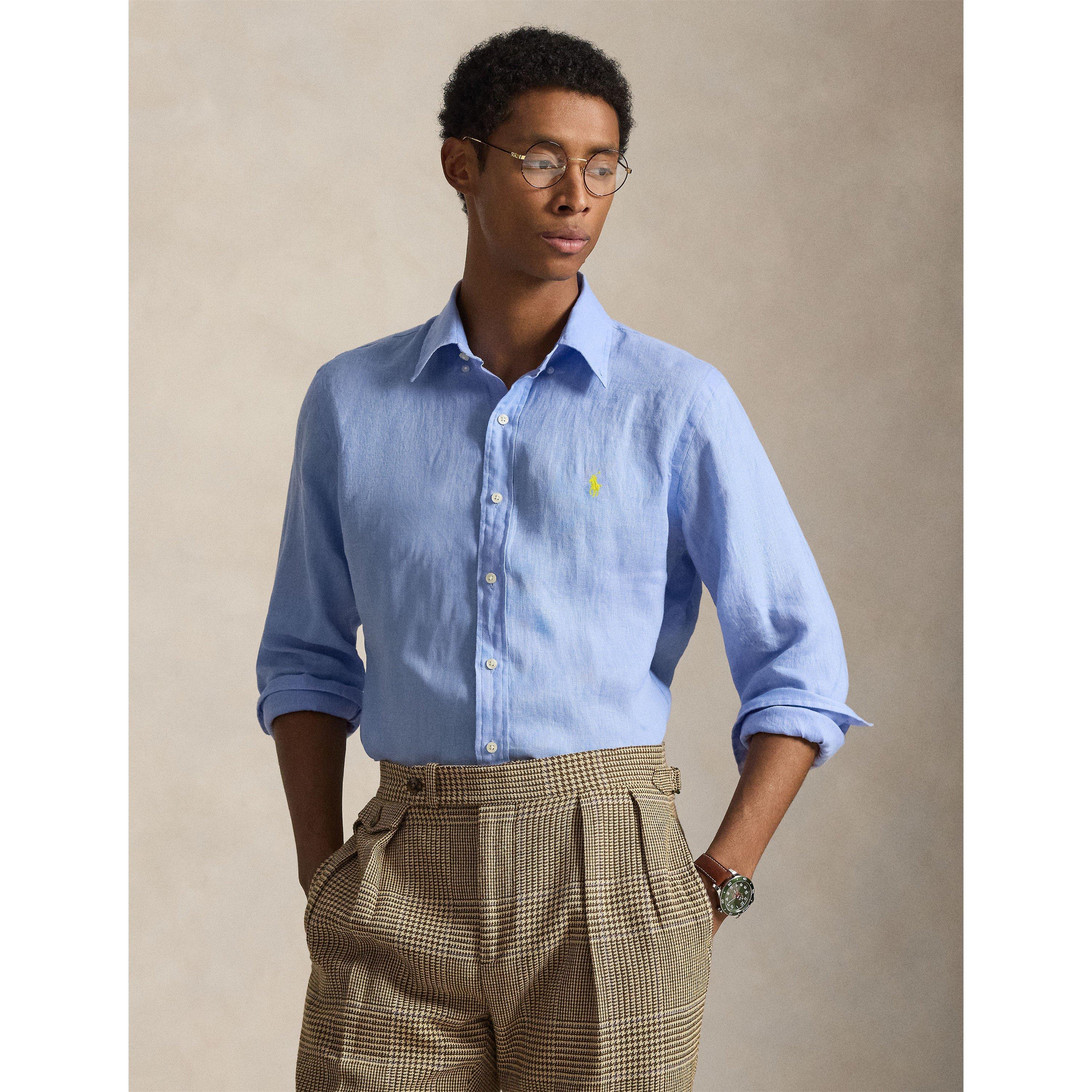Austin Blue - Polo Ralph Lauren - Linen Long Sleeve Shirt - 3