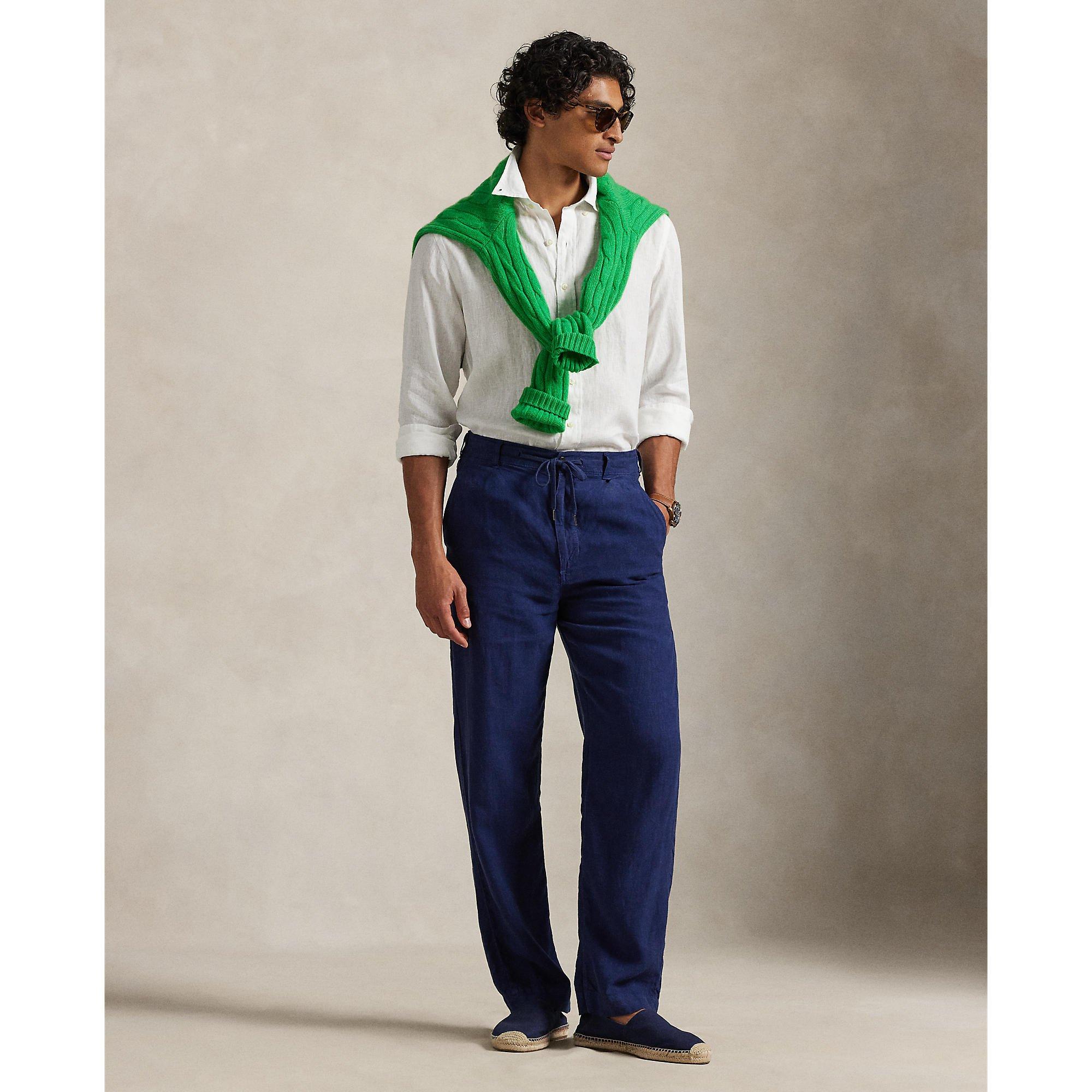 White - Polo Ralph Lauren - Linen Long Sleeve Shirt - 6