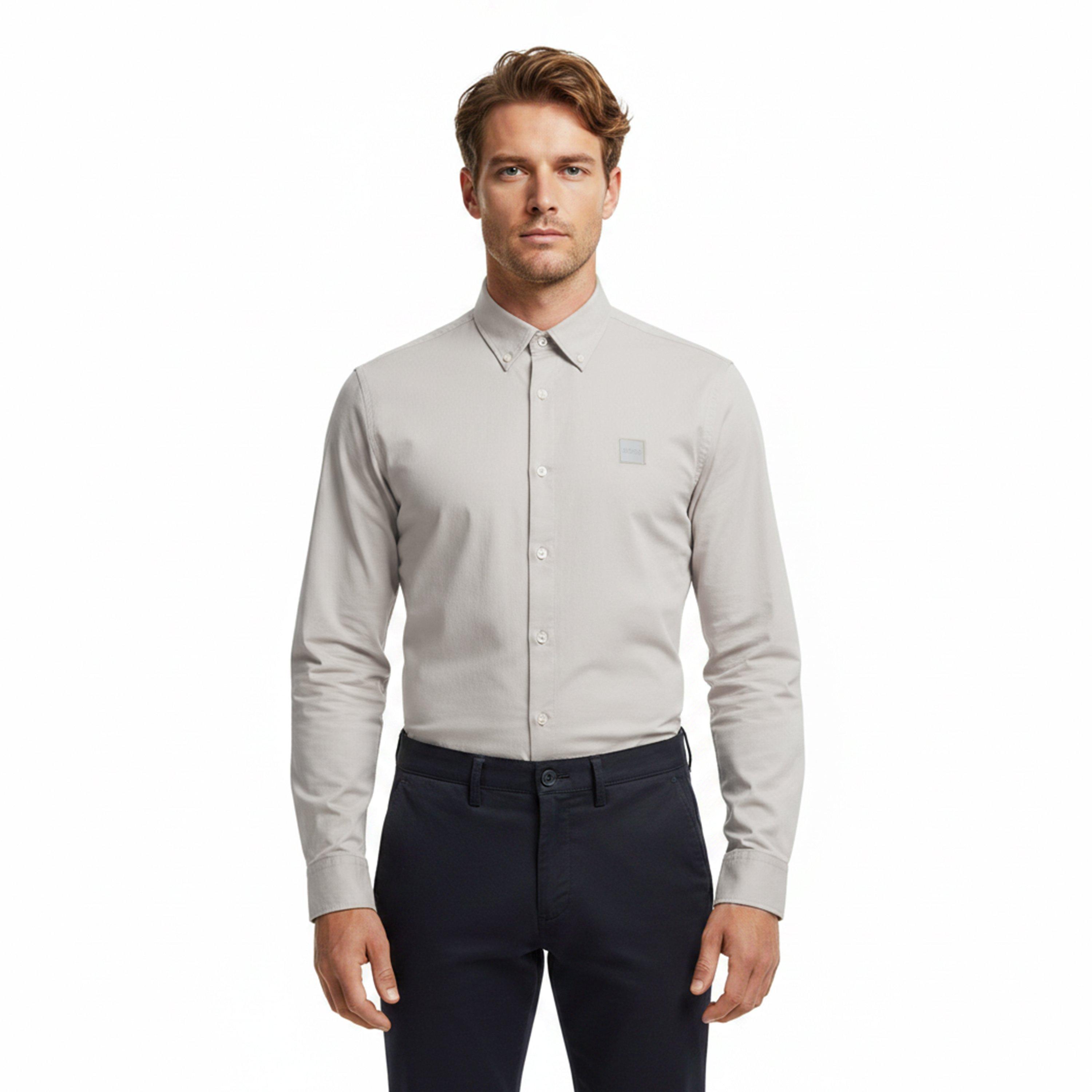 Beige 271 - Boss - Men's Long Sleeve Shirt - 3