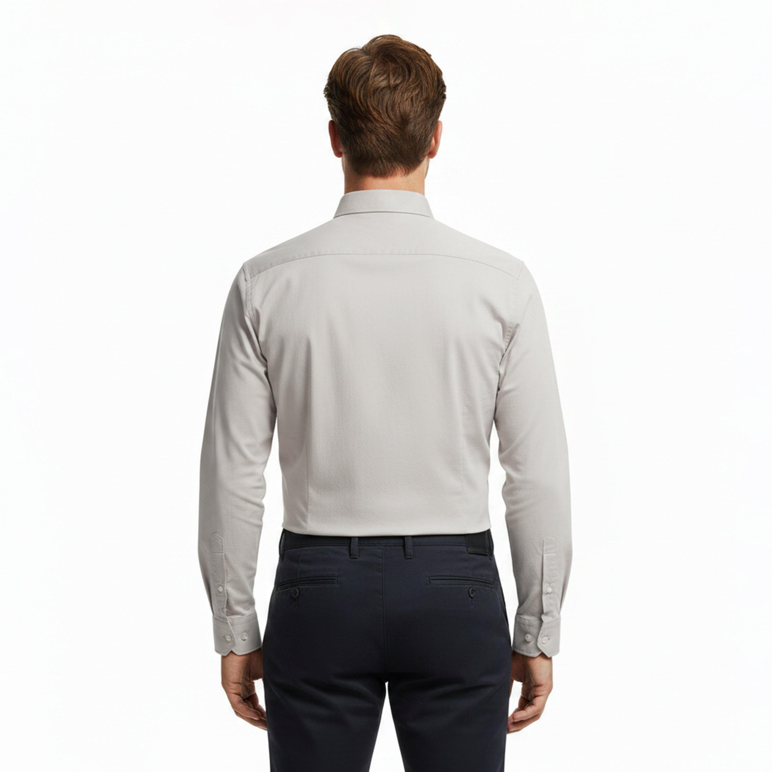 Beige 271 - Boss - Men's Long Sleeve Shirt - 4