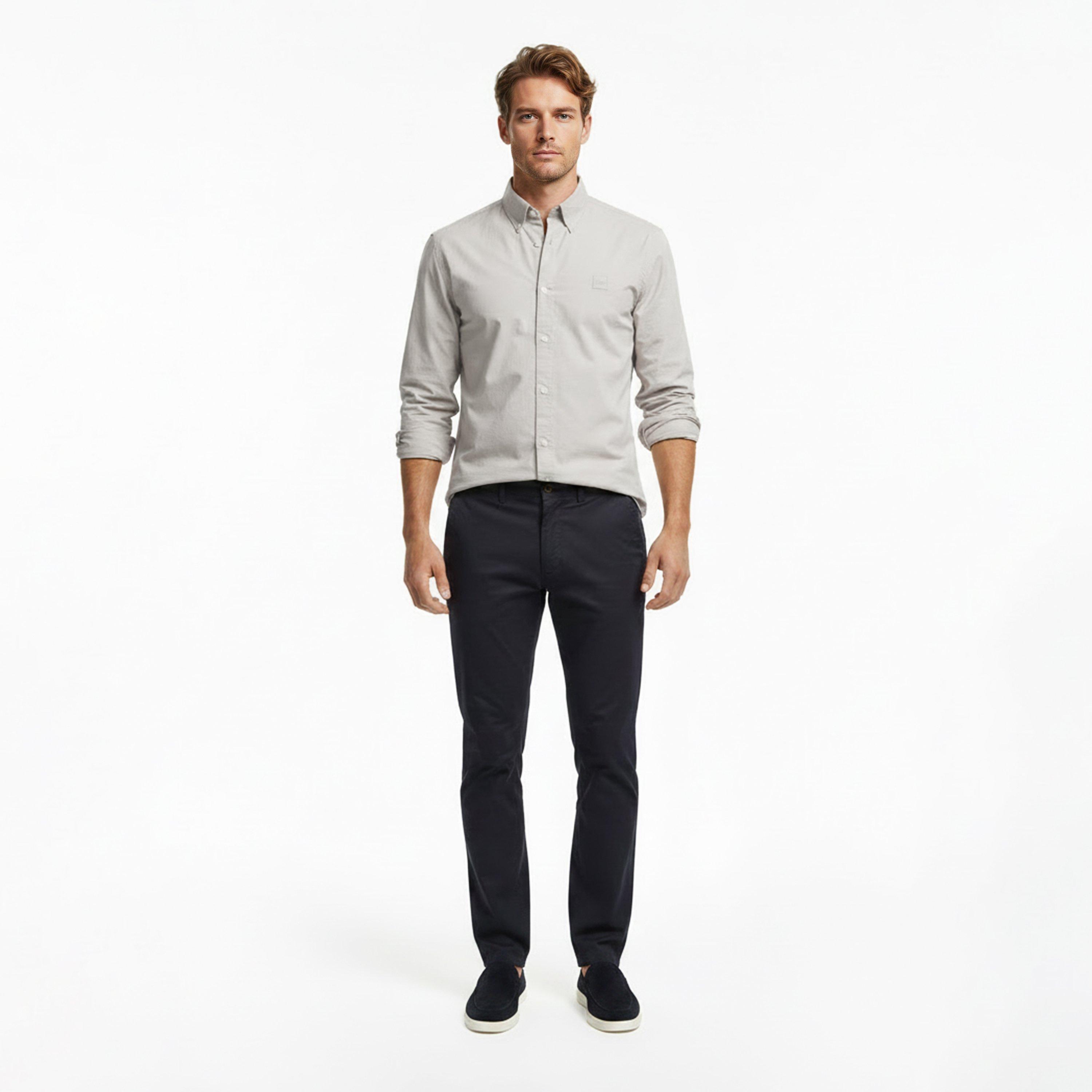 Beige 271 - Boss - Men's Long Sleeve Shirt - 6