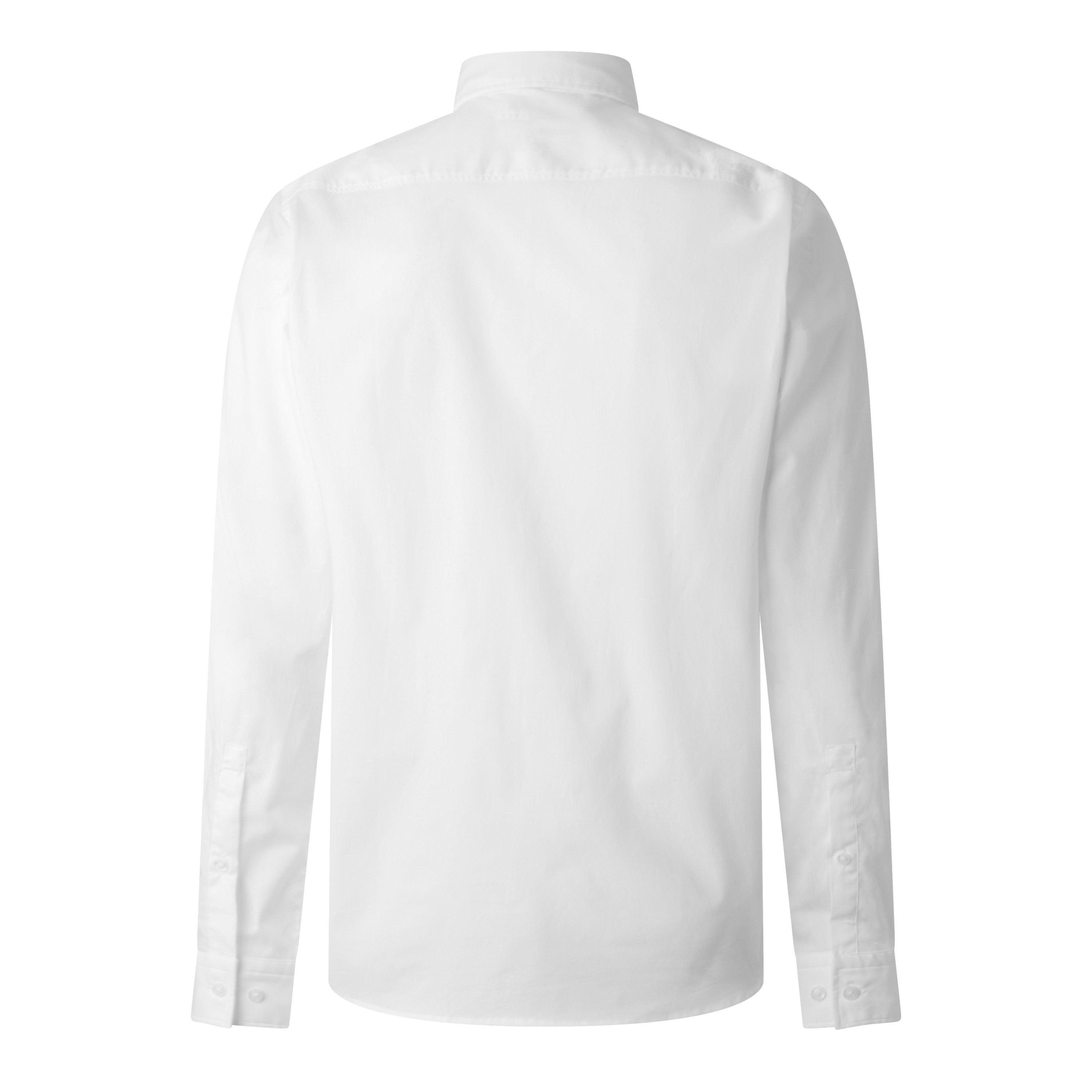 Open White 199 - Hugo - Men's Long Sleeve Plain Shirt - 2