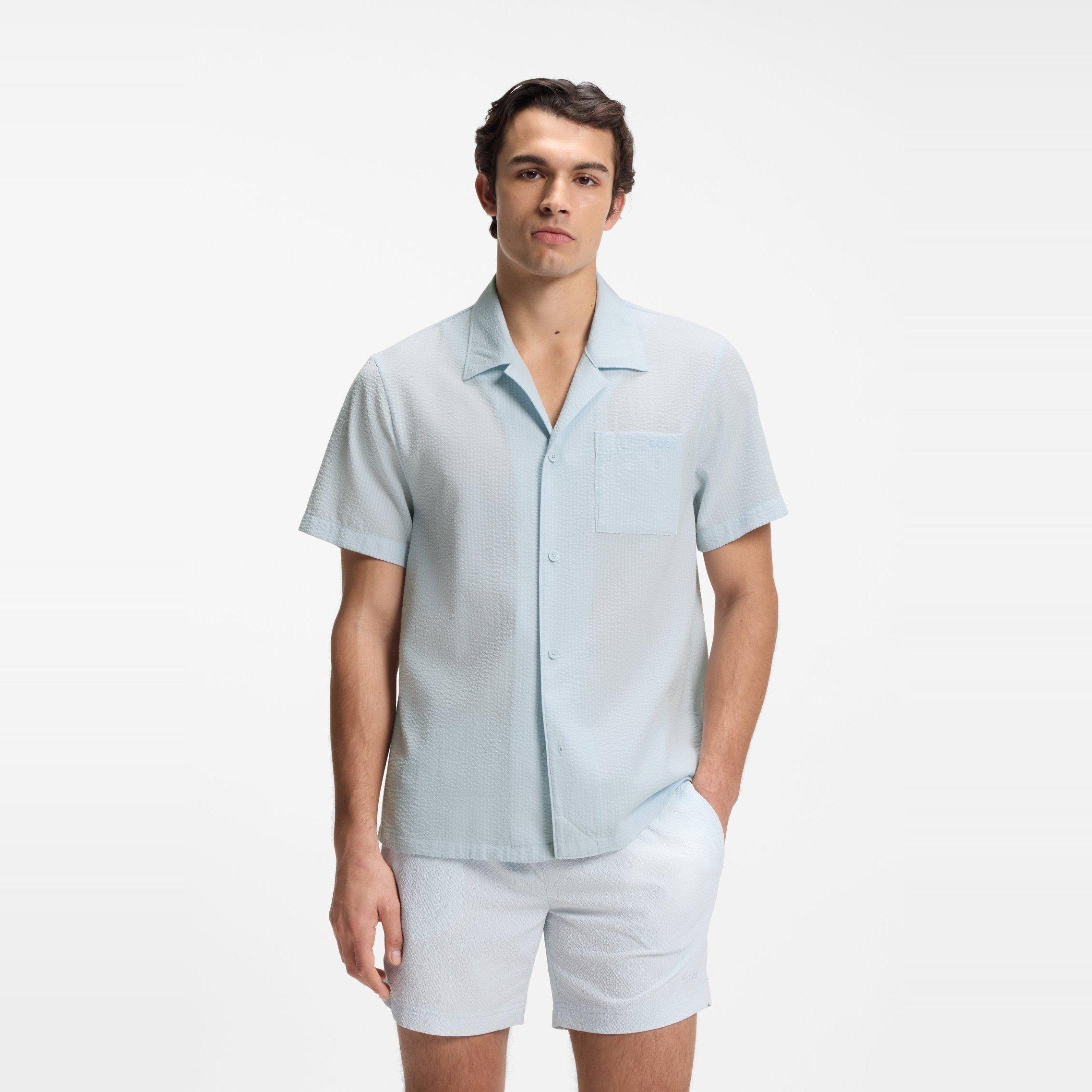 Open Blue 499 - Boss - Men's Short Sleeve Plain Shirt - 2