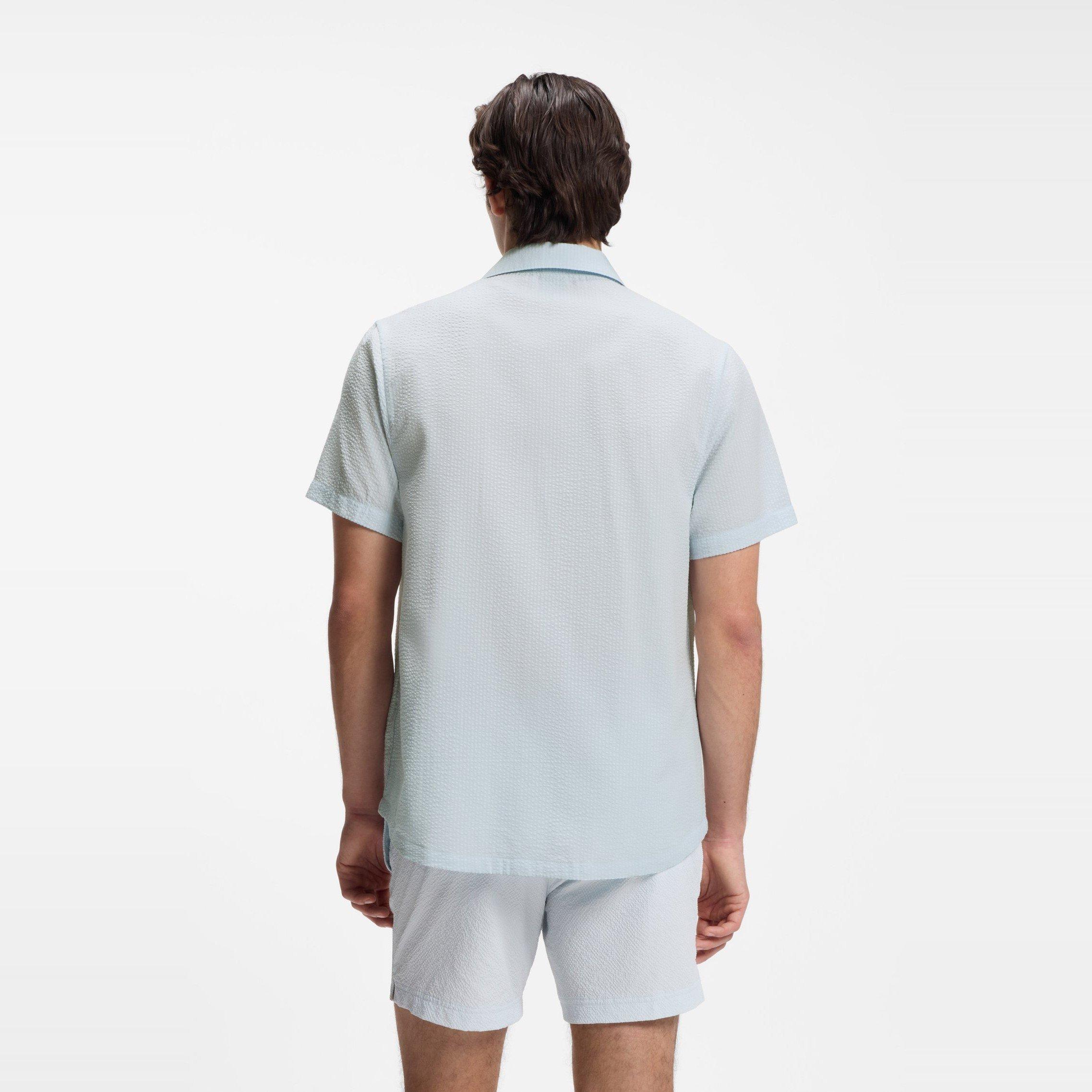 Open Blue 499 - Boss - Men's Short Sleeve Plain Shirt - 3