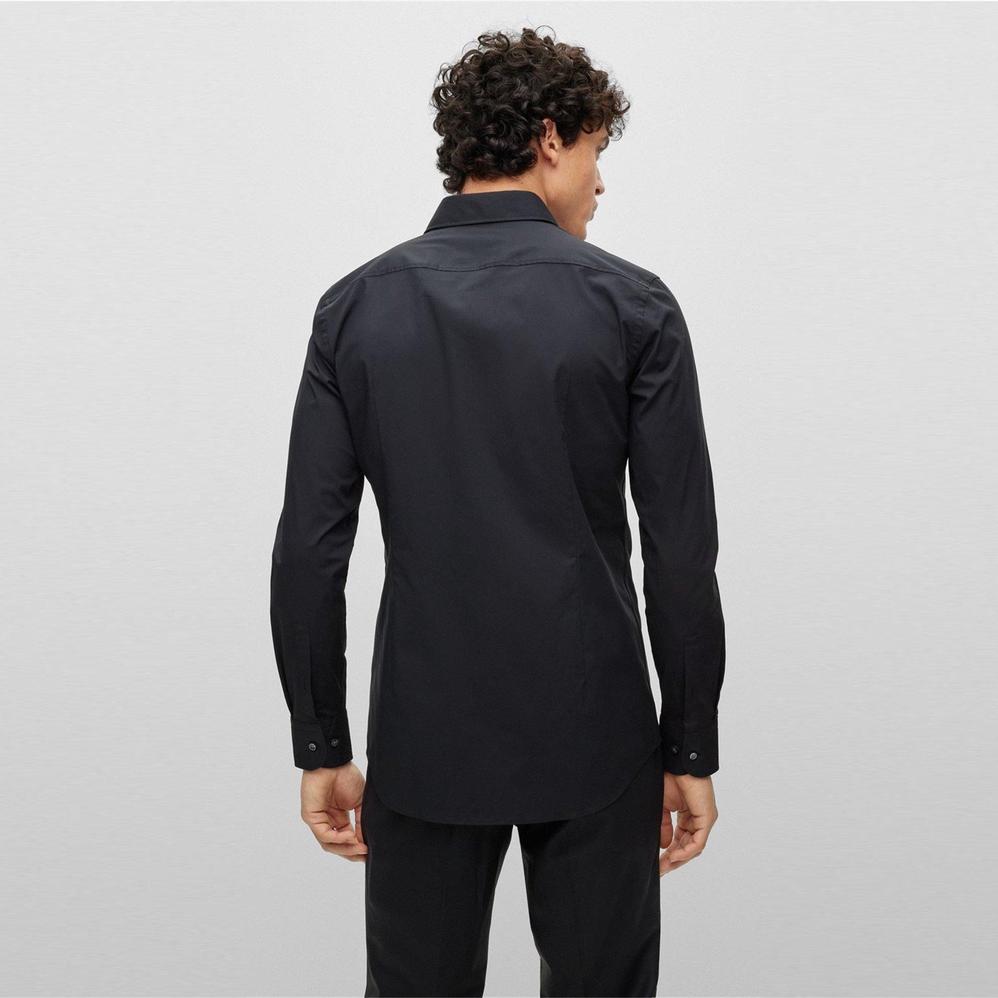 Black - Boss - H-Hank-Kent-C1-214 10219212 01 Oxford Shirt Mens - 3