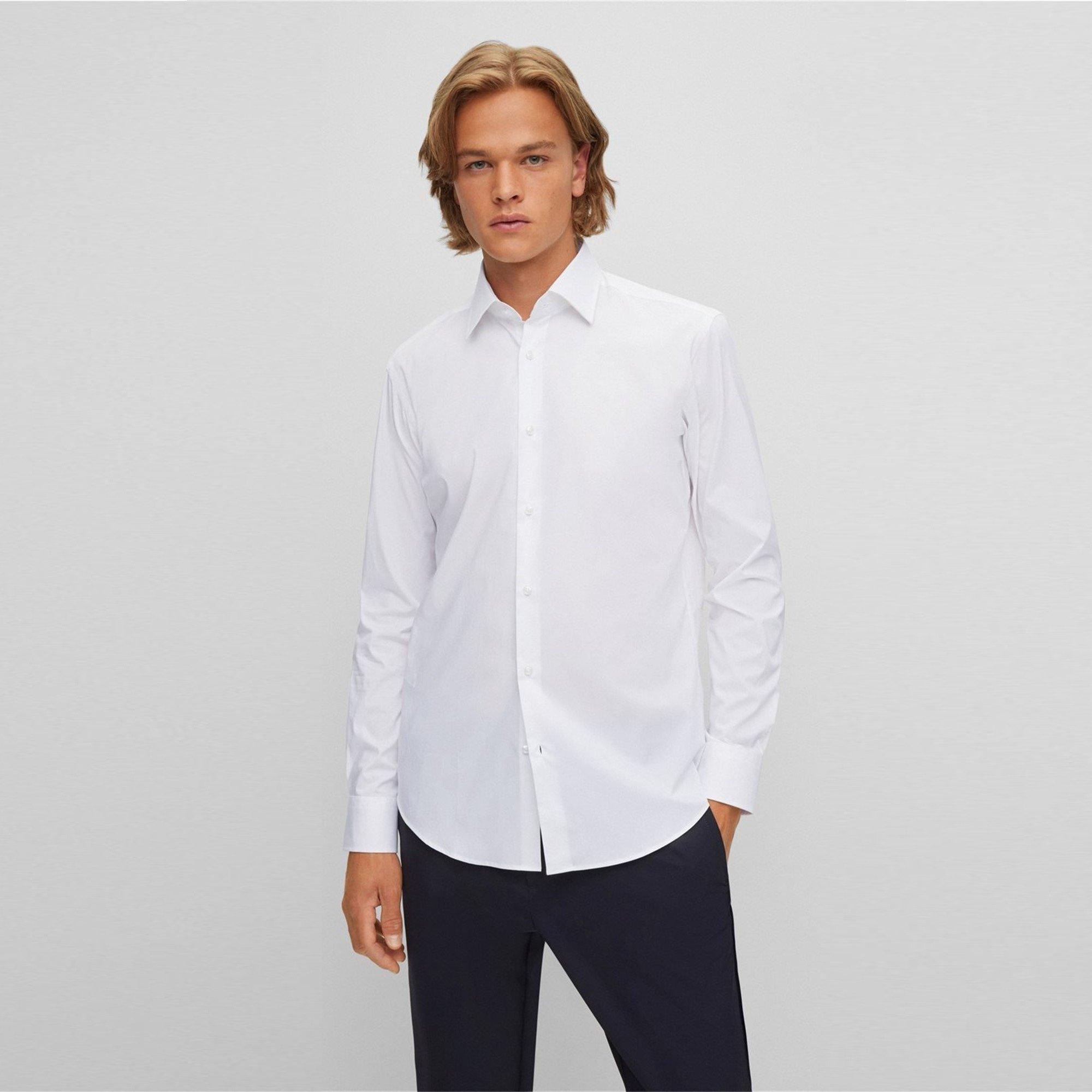 White - Boss - H-Joe-Kent-C1-214 10219212 01 Oxford Shirt Mens - 2