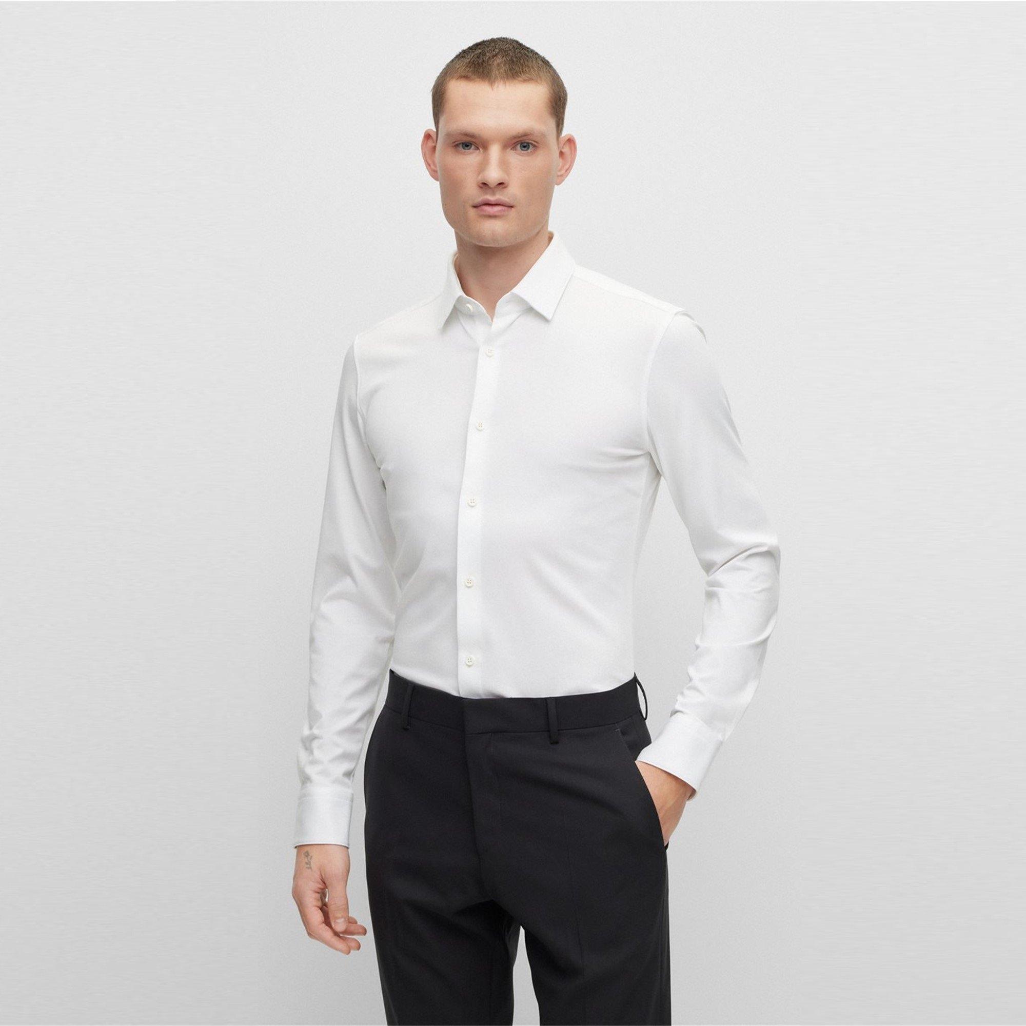 White - Boss - P-Hank-S-Kent-C1-222 10239269 Oxford Shirt Mens - 2