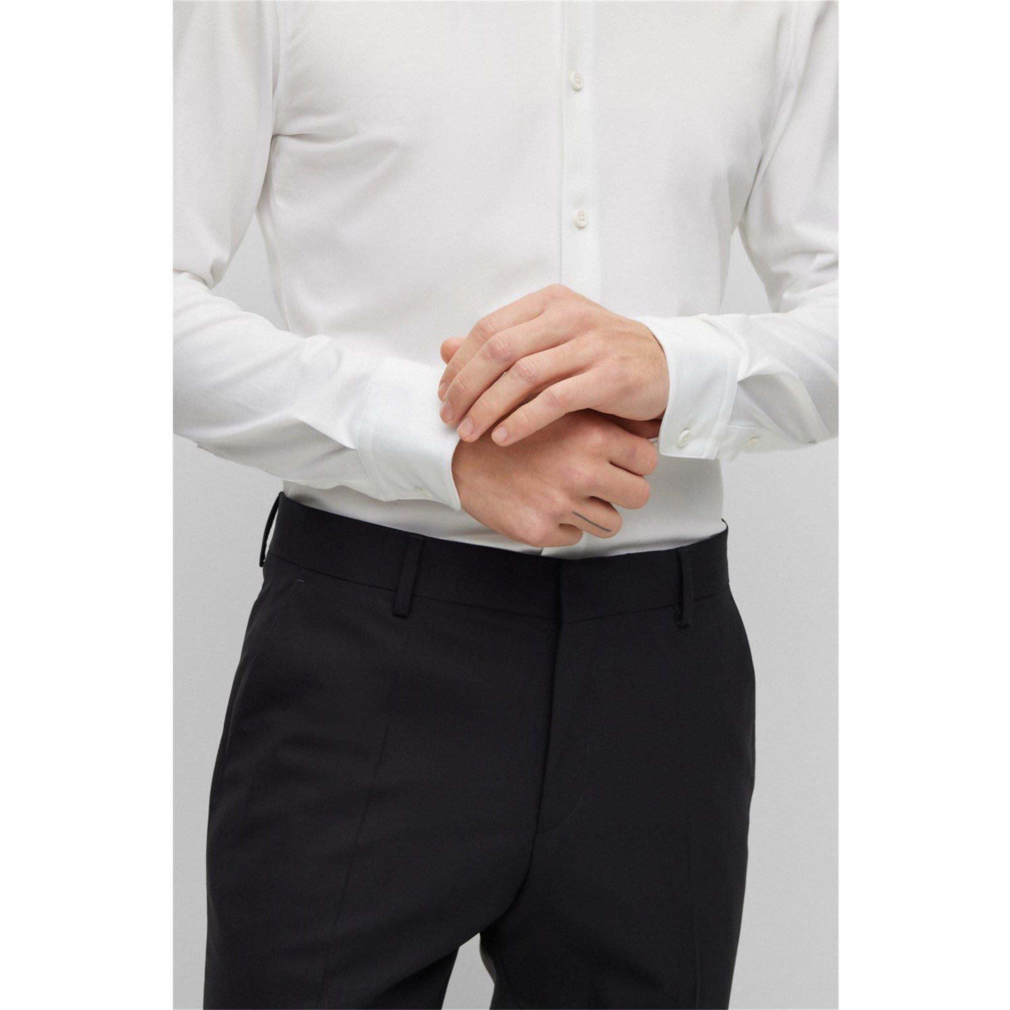 White - Boss - P-Hank-S-Kent-C1-222 10239269 Oxford Shirt Mens - 4