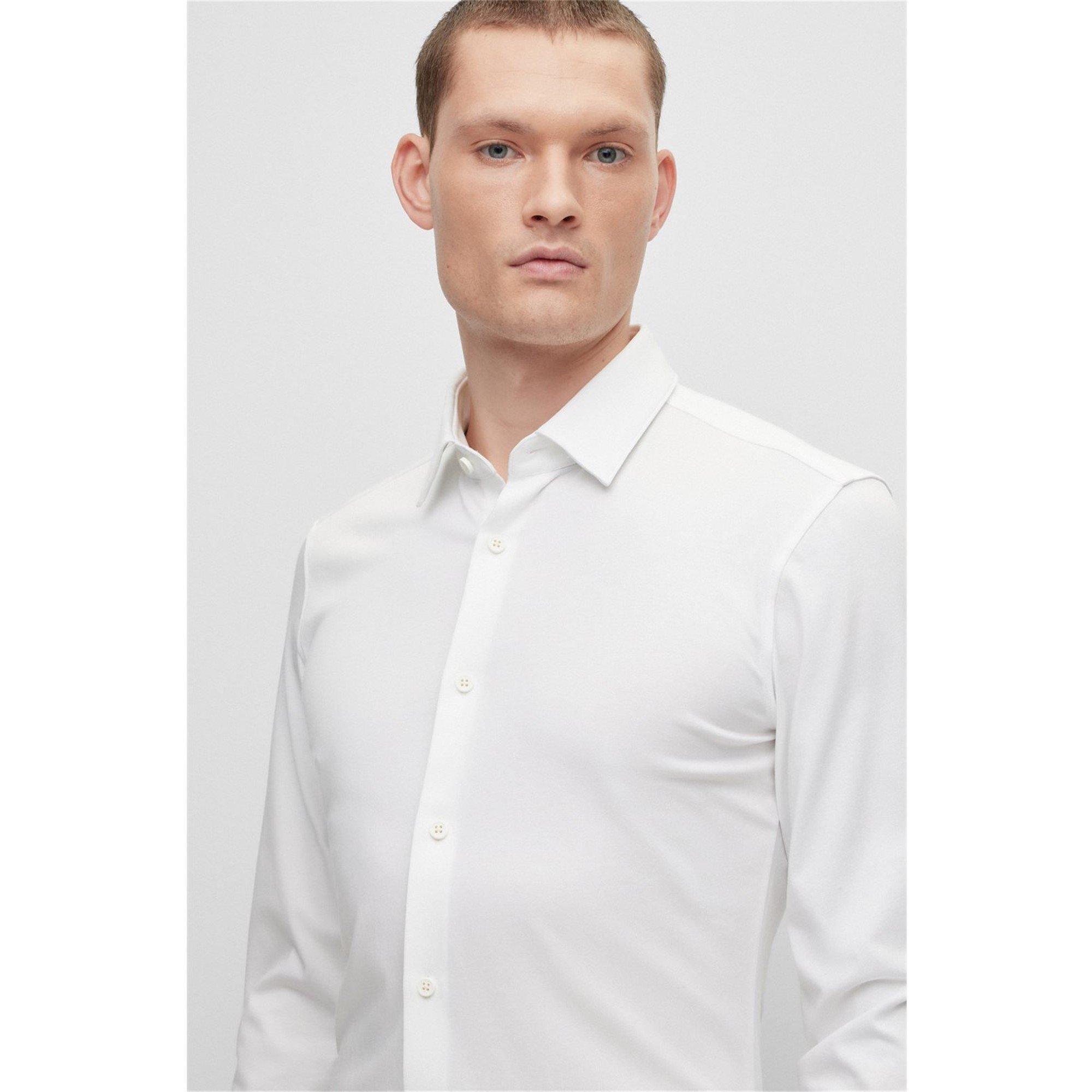 White - Boss - P-Hank-S-Kent-C1-222 10239269 Oxford Shirt Mens - 5