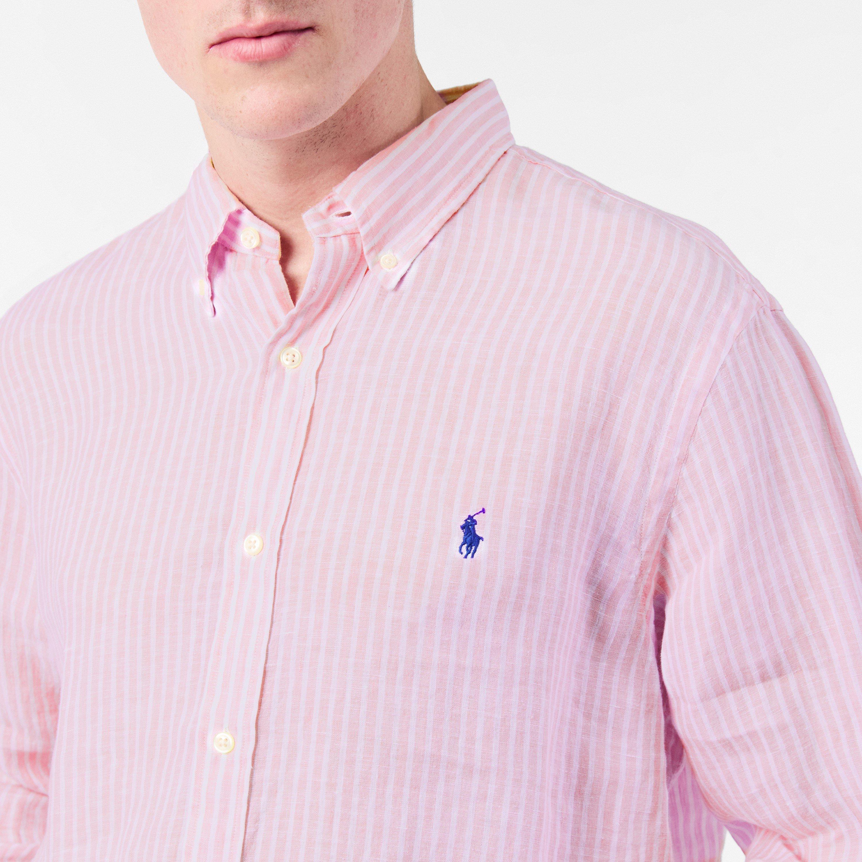 Pink/White - Polo Ralph Lauren - Striped Shirt - 5