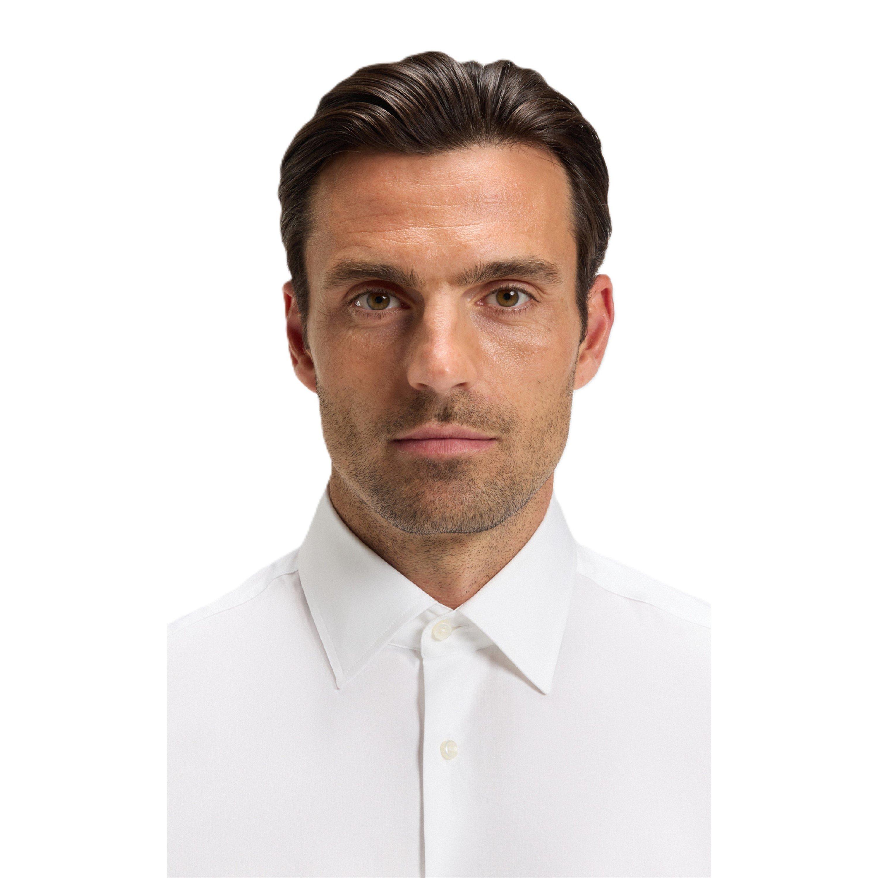 White - Boss - Men's H Joe Kent Long Sleeve Oxford Shirt - 3