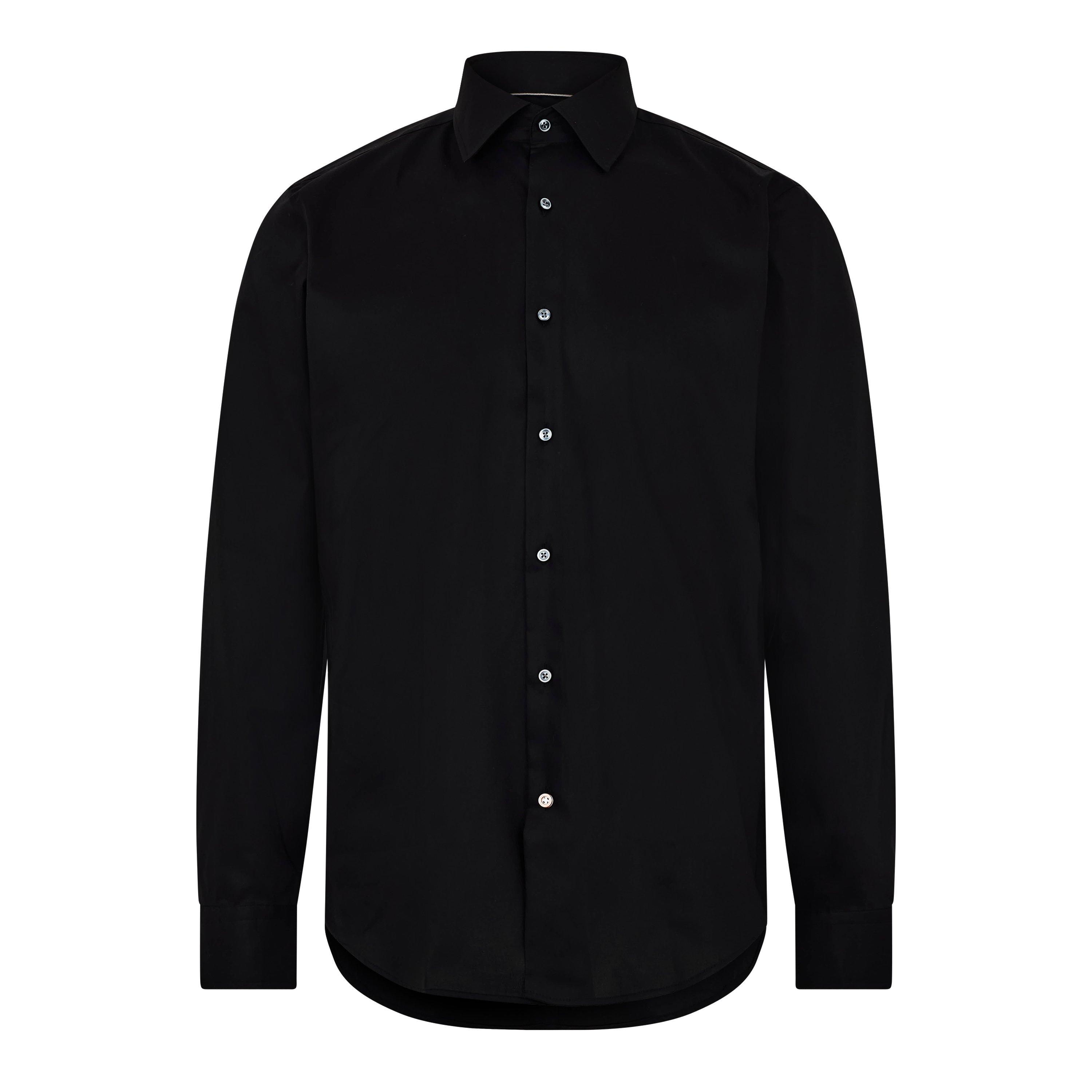 Boss Men's H Joe Kent Long Sleeve Oxford Shirt - Black - 17 inch