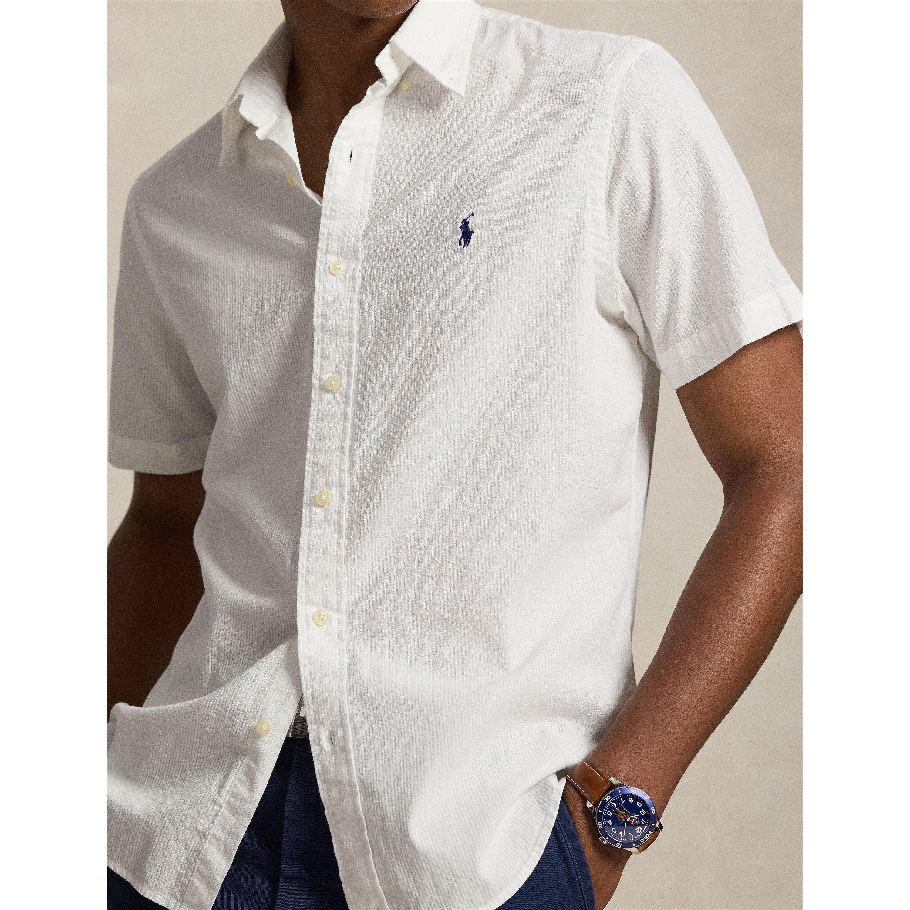 White - Polo Ralph Lauren - Seersucker Shirt - 5