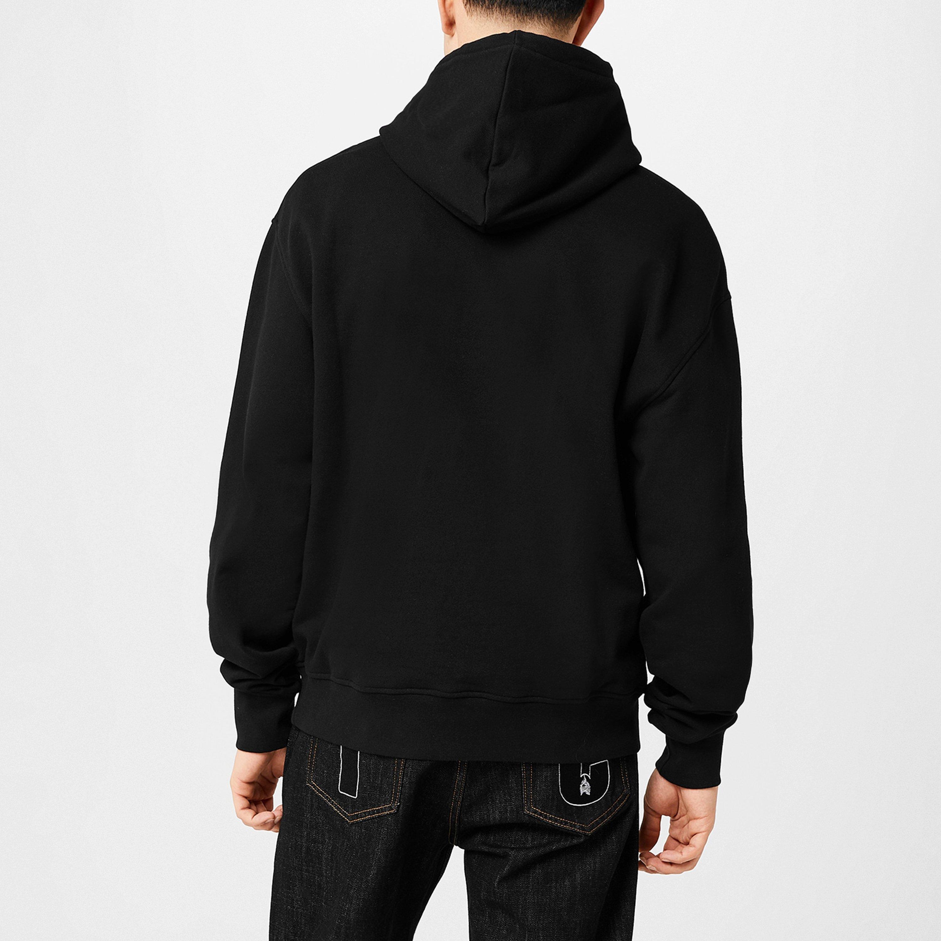 Black - ICECREAM - Crystal Embellished Running Dog Hoodie - 2