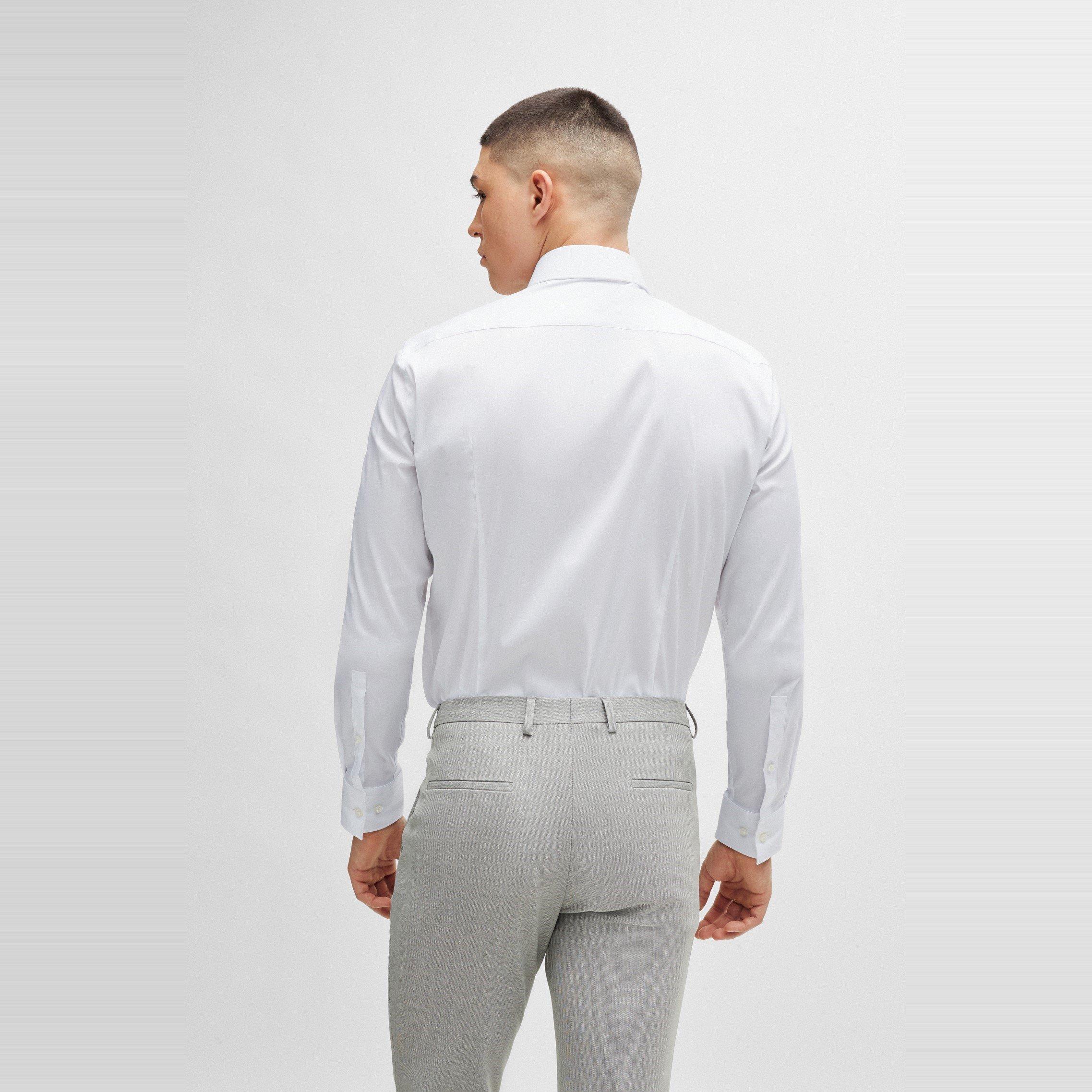 White - Boss - Kenno 10245845 01 Oxford Shirt Mens - 3