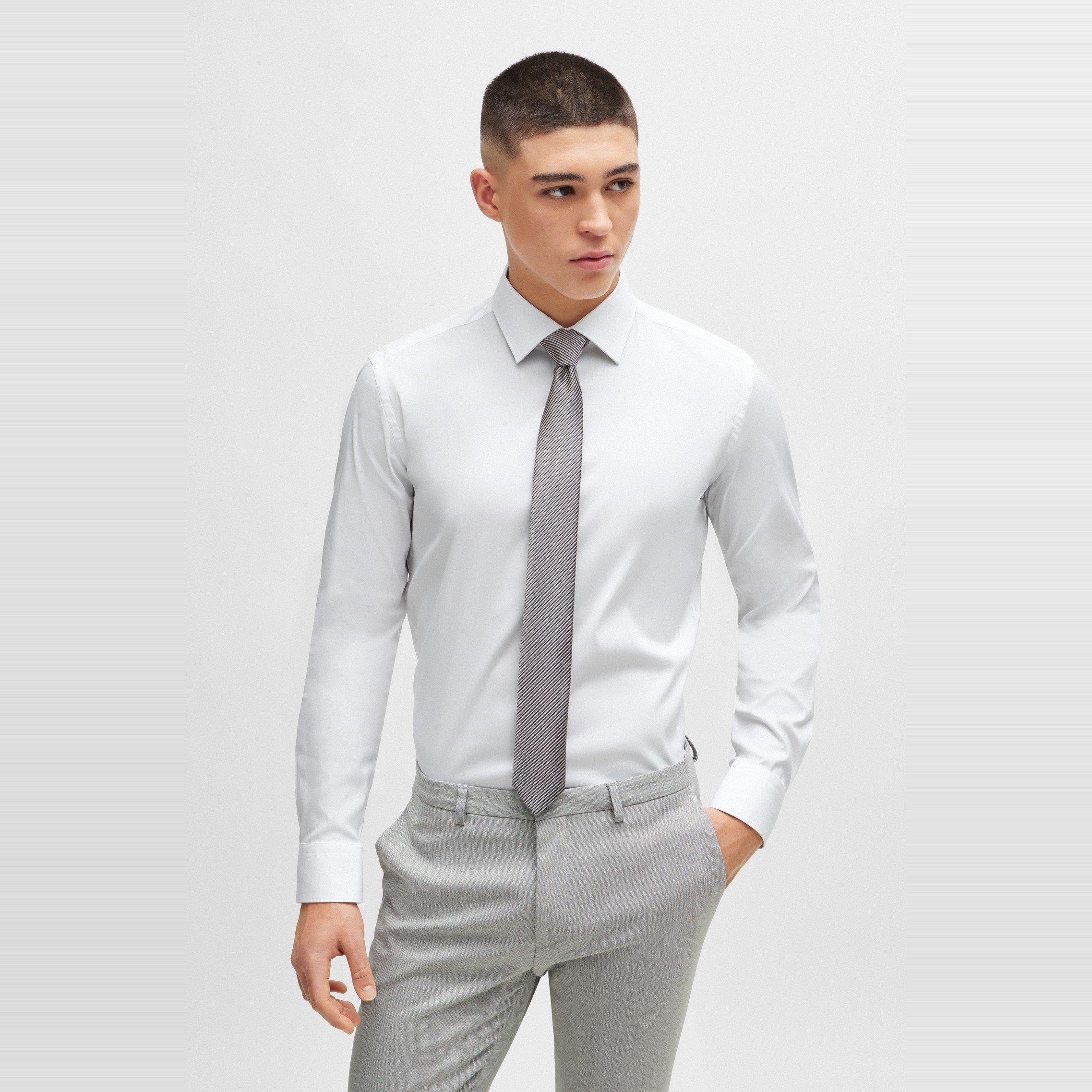 White - Boss - Kenno 10245845 01 Oxford Shirt Mens - 4