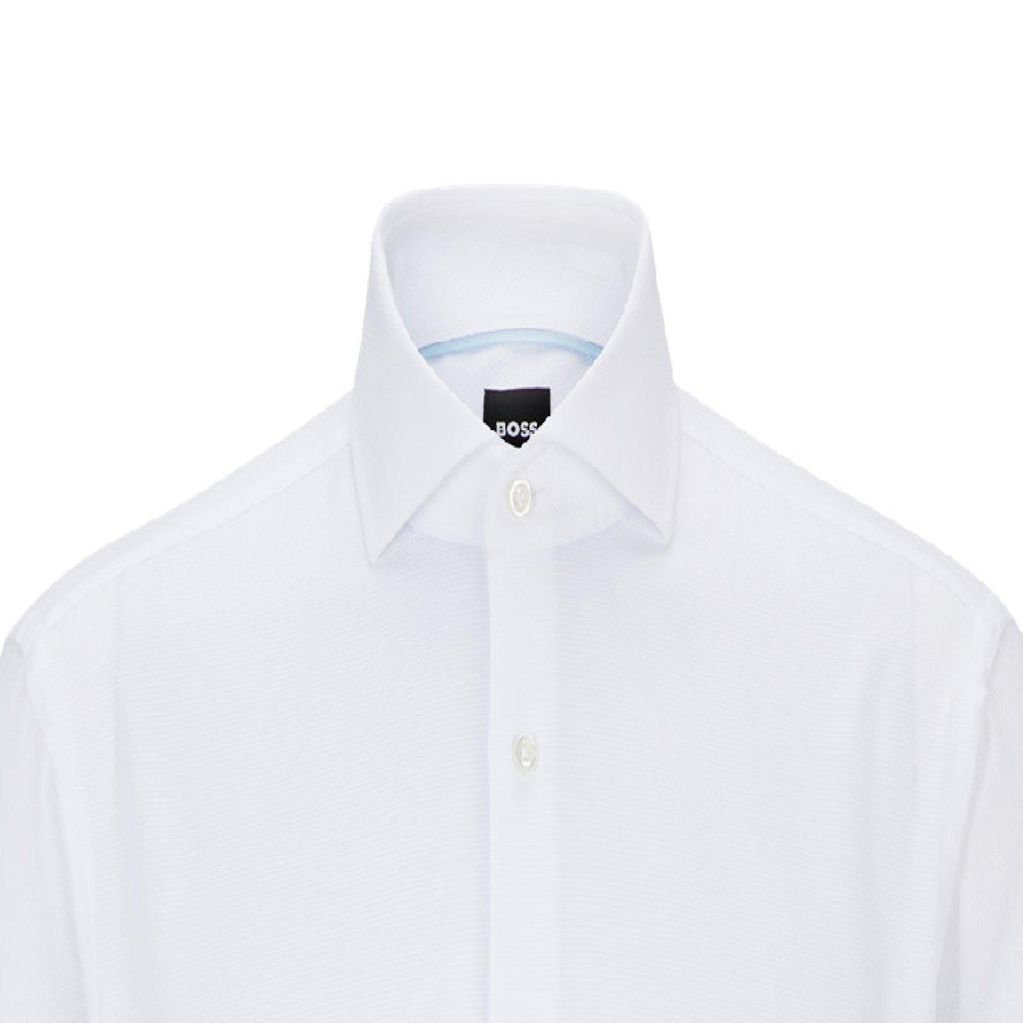 White - Boss - H-Joe-Spread-C1-222 10251033 0 Oxford Shirt Mens - 2