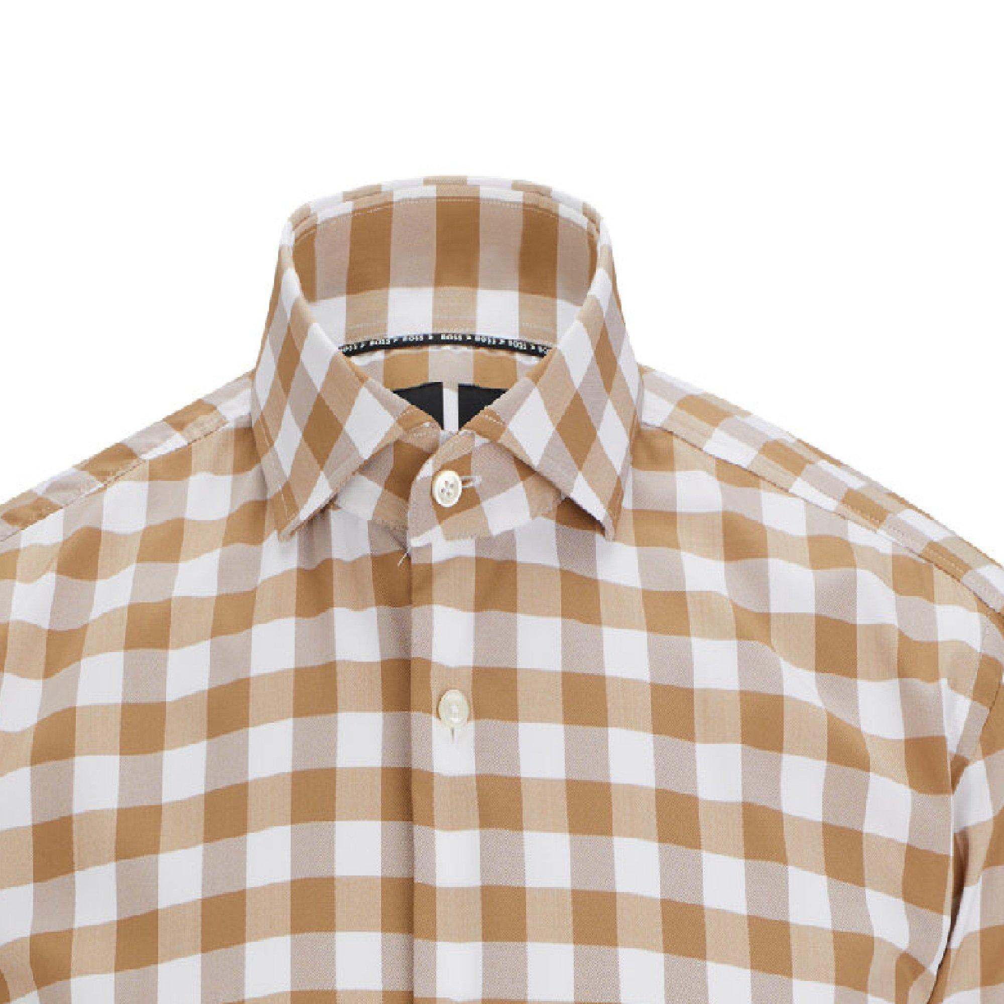 Beige - Boss - P-Hank-Spread-C1-222 10253665 Oxford Shirt Mens - 2