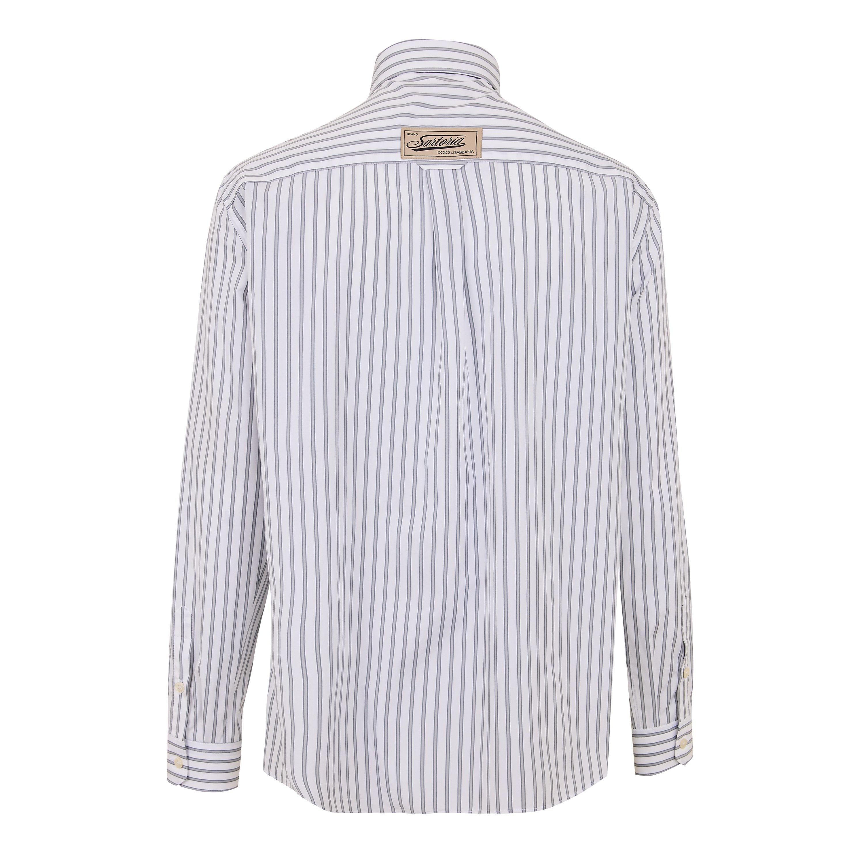 White - Dolce and Gabbana - DG Shr Strpe LSShirt Sn61 - 2