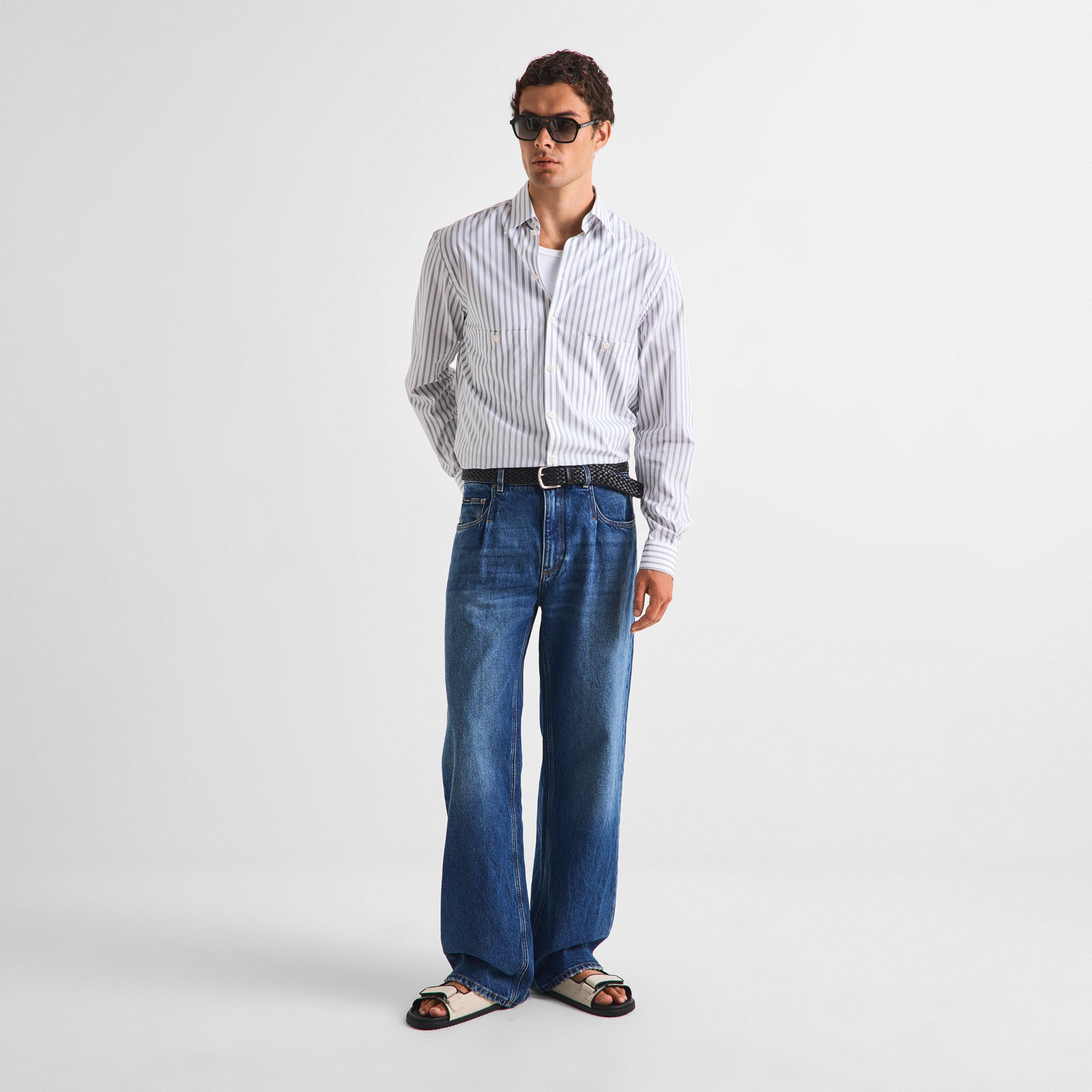 White - Dolce and Gabbana - DG Shr Strpe LSShirt Sn61 - 6