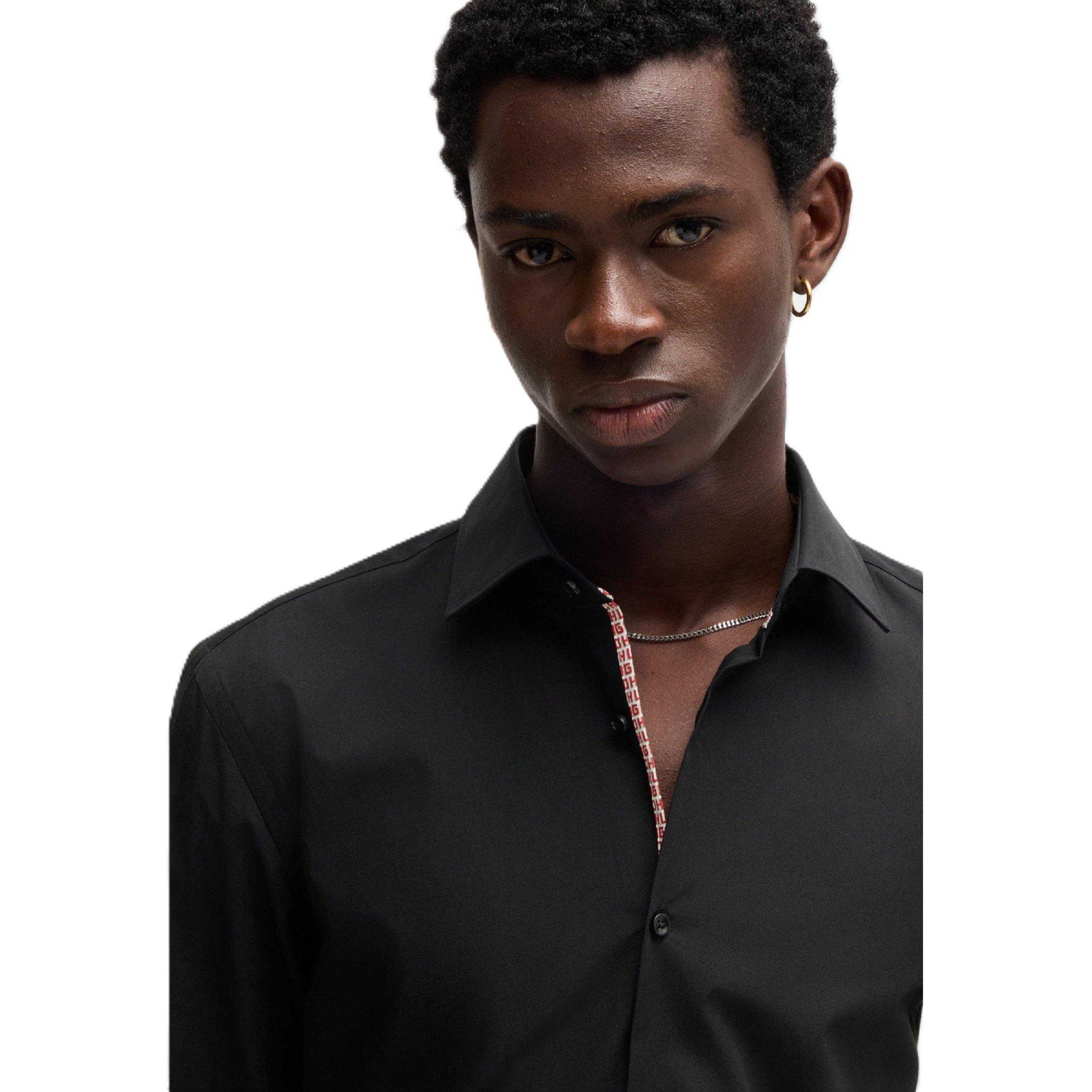 Black - Boss - Koey 10181991 02 Oxford Shirt Mens - 3