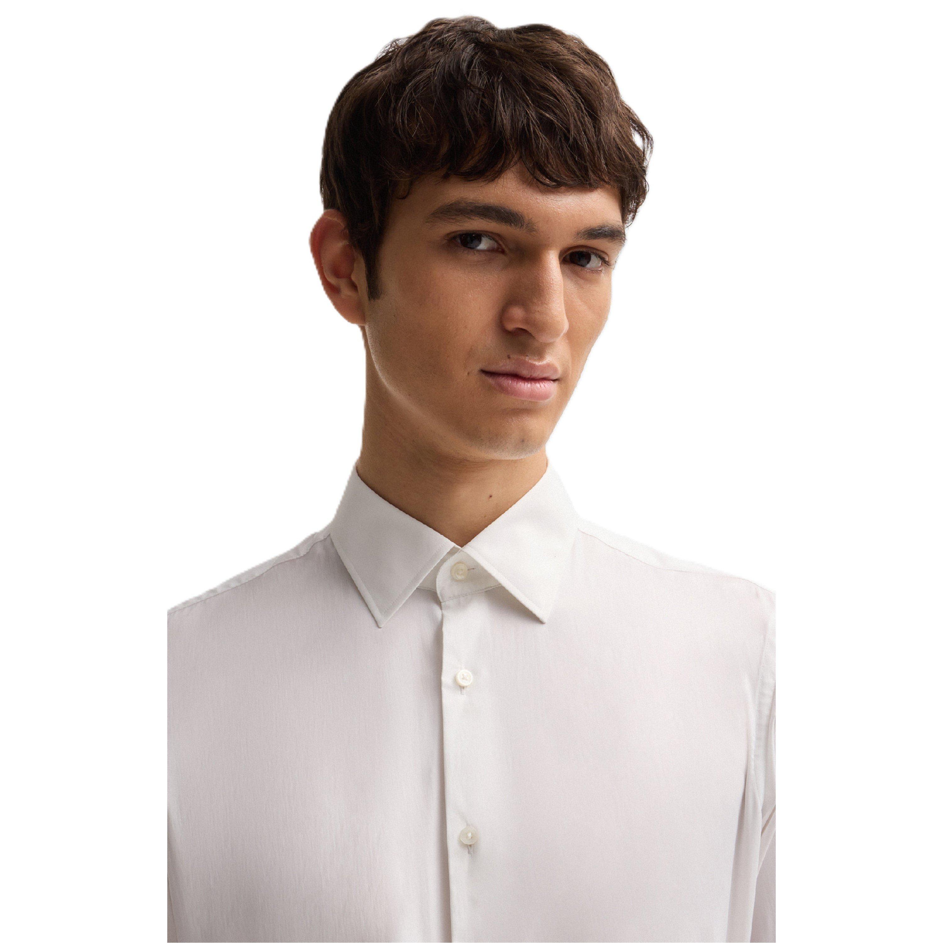 White - Boss - P-Joe-Kent-C1-222 10264845 01 Oxford Shirt Mens - 3