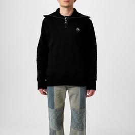 Marine Serre Ornament Half Zip Top