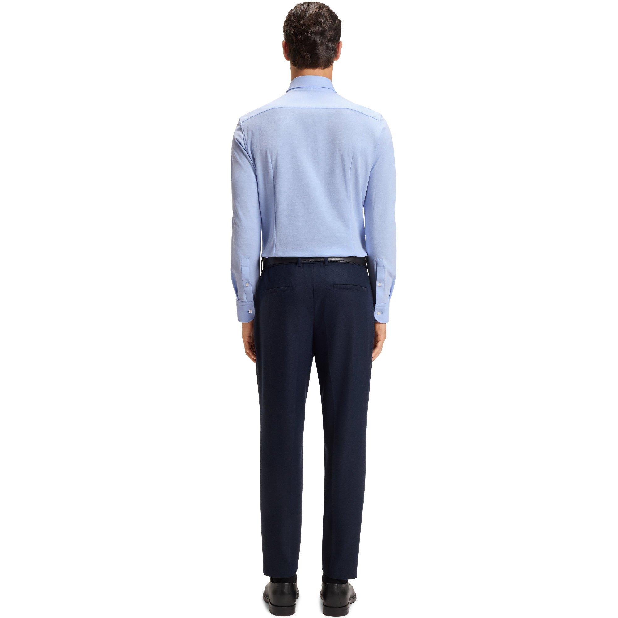 Blue - Boss - Men's P Hank Spread Long Sleeve Oxford Shirt - 2