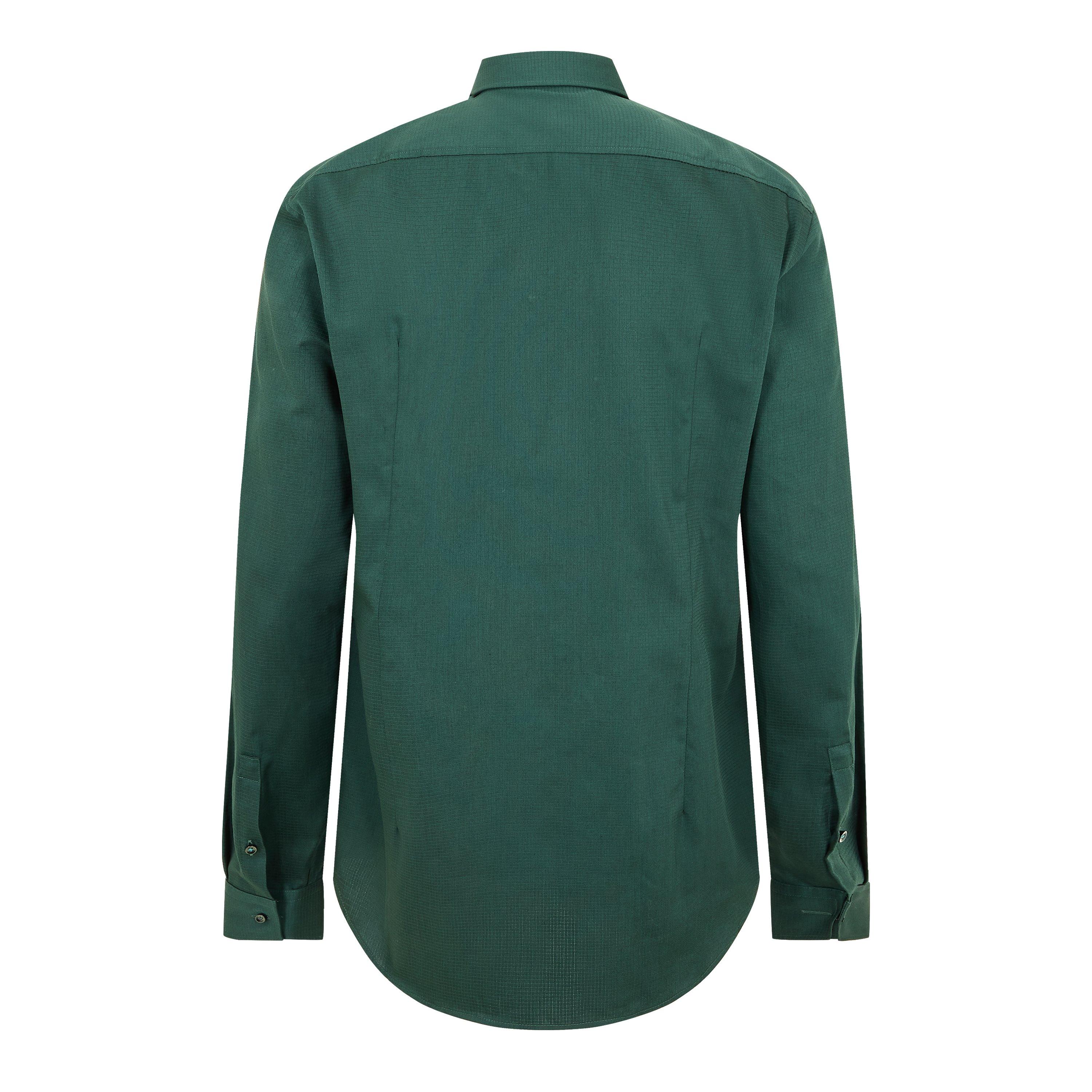 Green - Boss - Men's H Hank Spread Long Sleeve Oxford Shirt - 2
