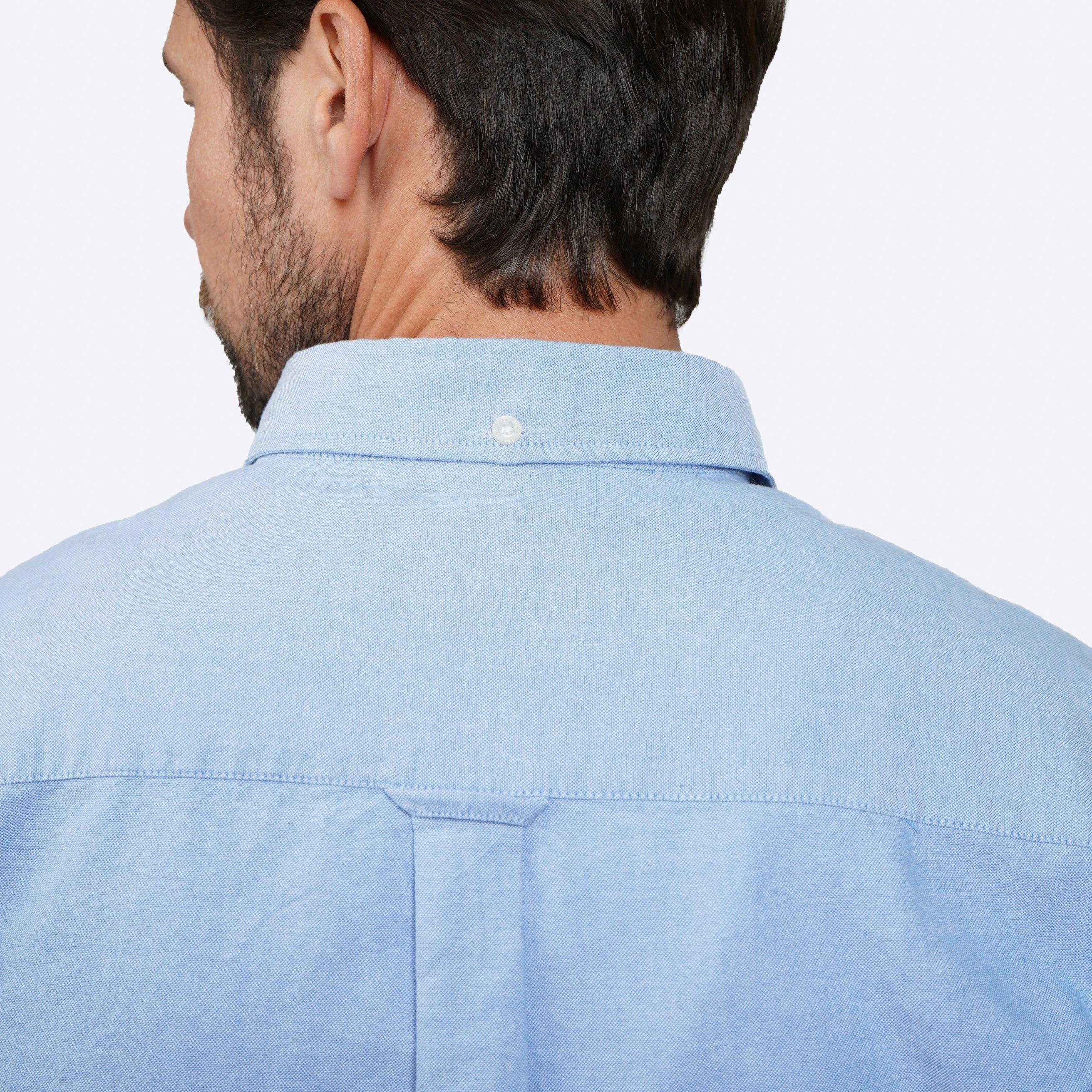 Sky Blue - Howick - Classic Oxford Long Sleeve Shirt - 6