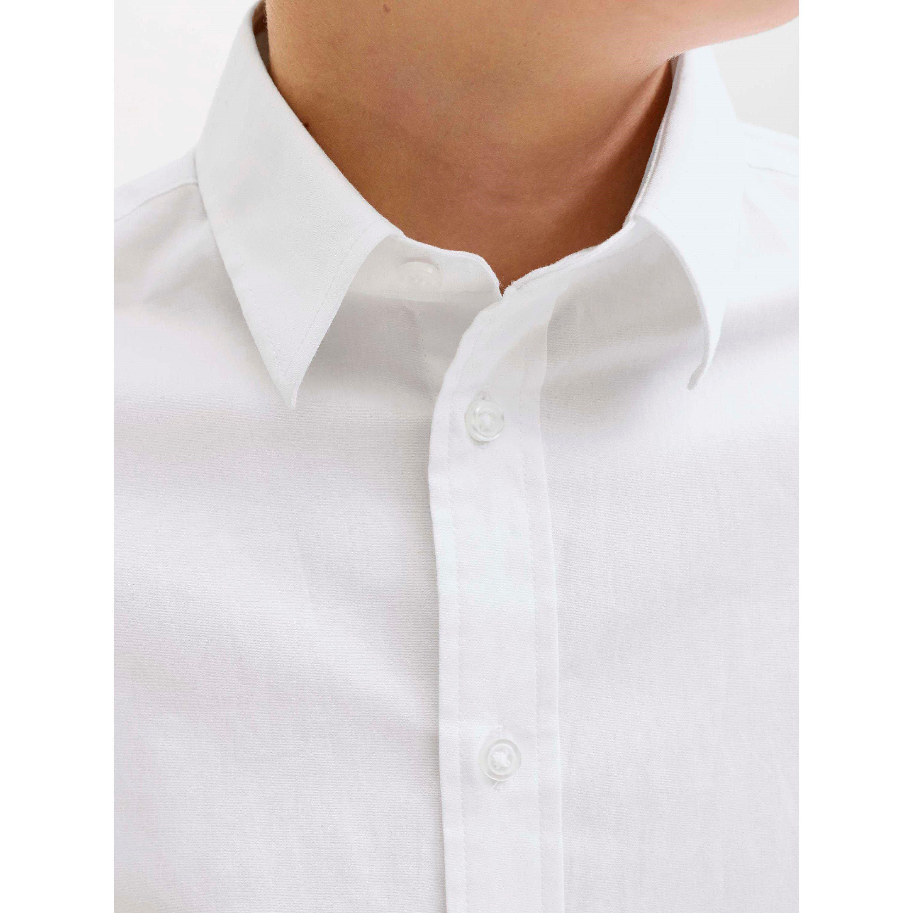 White - Jack and Jones - Axel Stretch Shirt  Junior Jack - 4