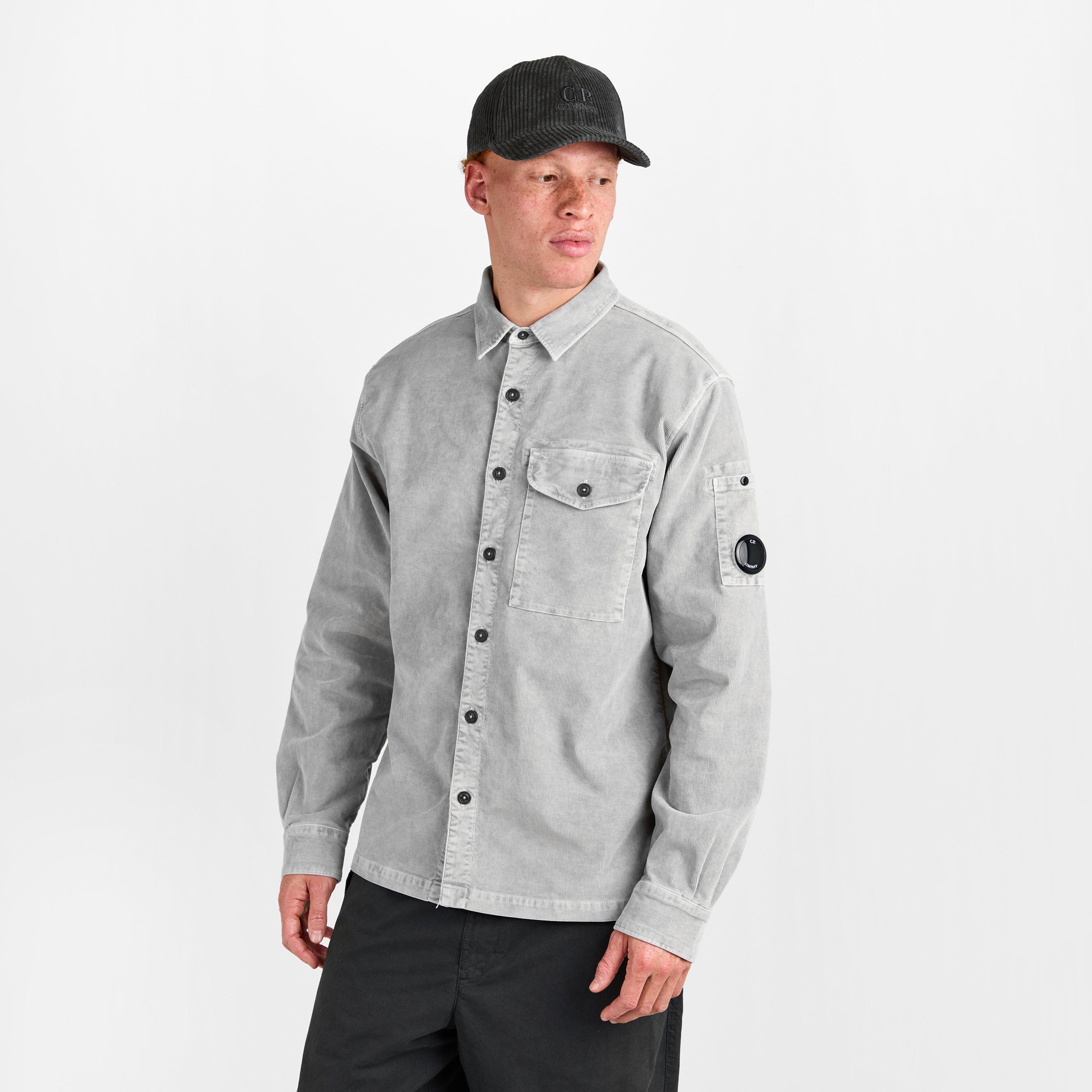 London Fog 331 - CP Company - Men's Lens Cord Long Sleeve Plain Shirt - 3