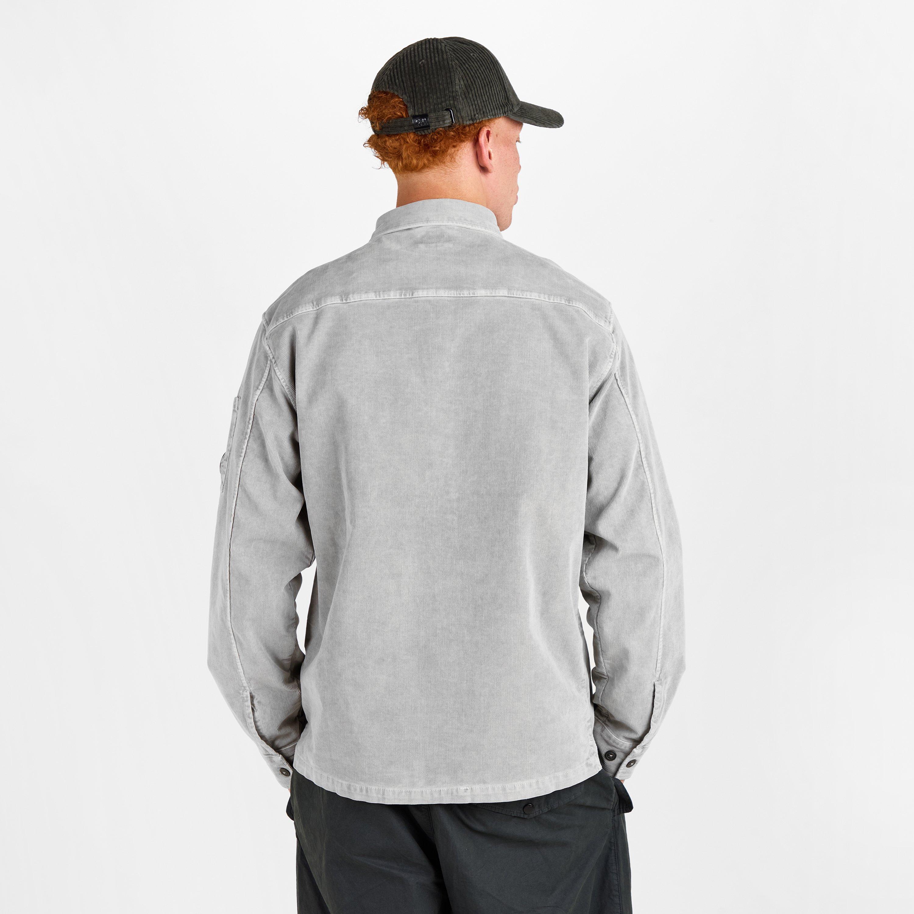 London Fog 331 - CP Company - Men's Lens Cord Long Sleeve Plain Shirt - 4