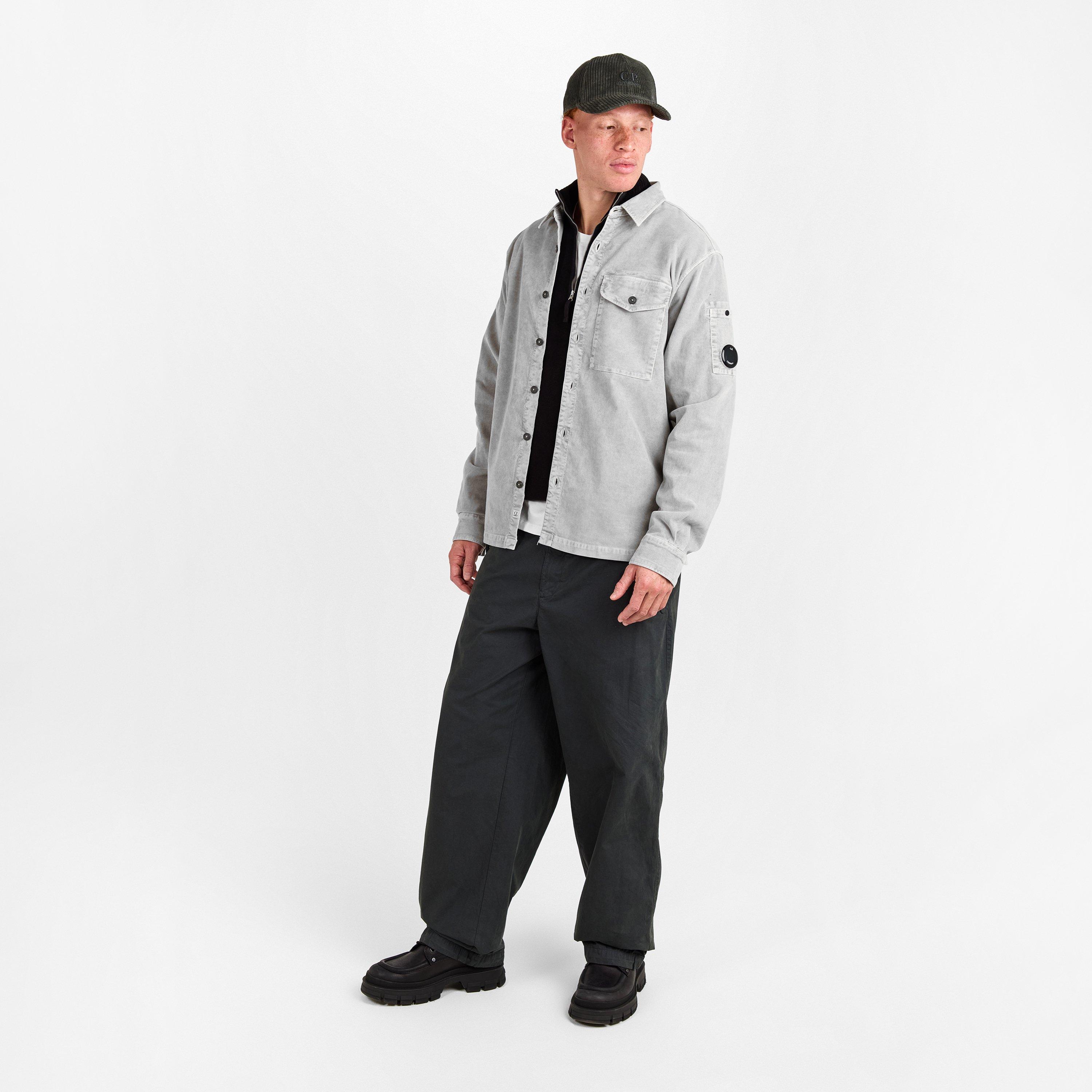 London Fog 331 - CP Company - Men's Lens Cord Long Sleeve Plain Shirt - 6