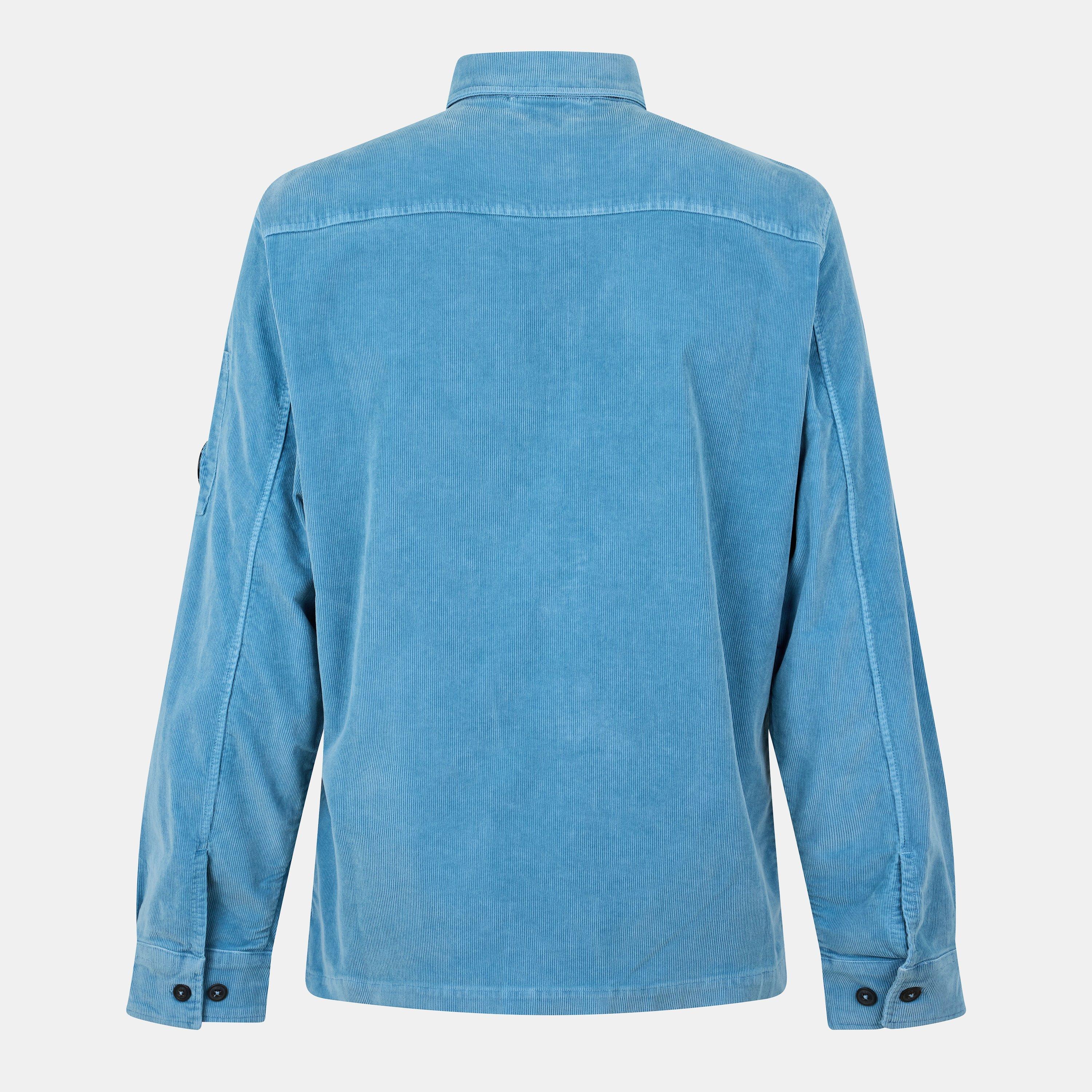 Aegean Blue 815 - CP Company - CP Lens Cord Shirt Sn61 - 2