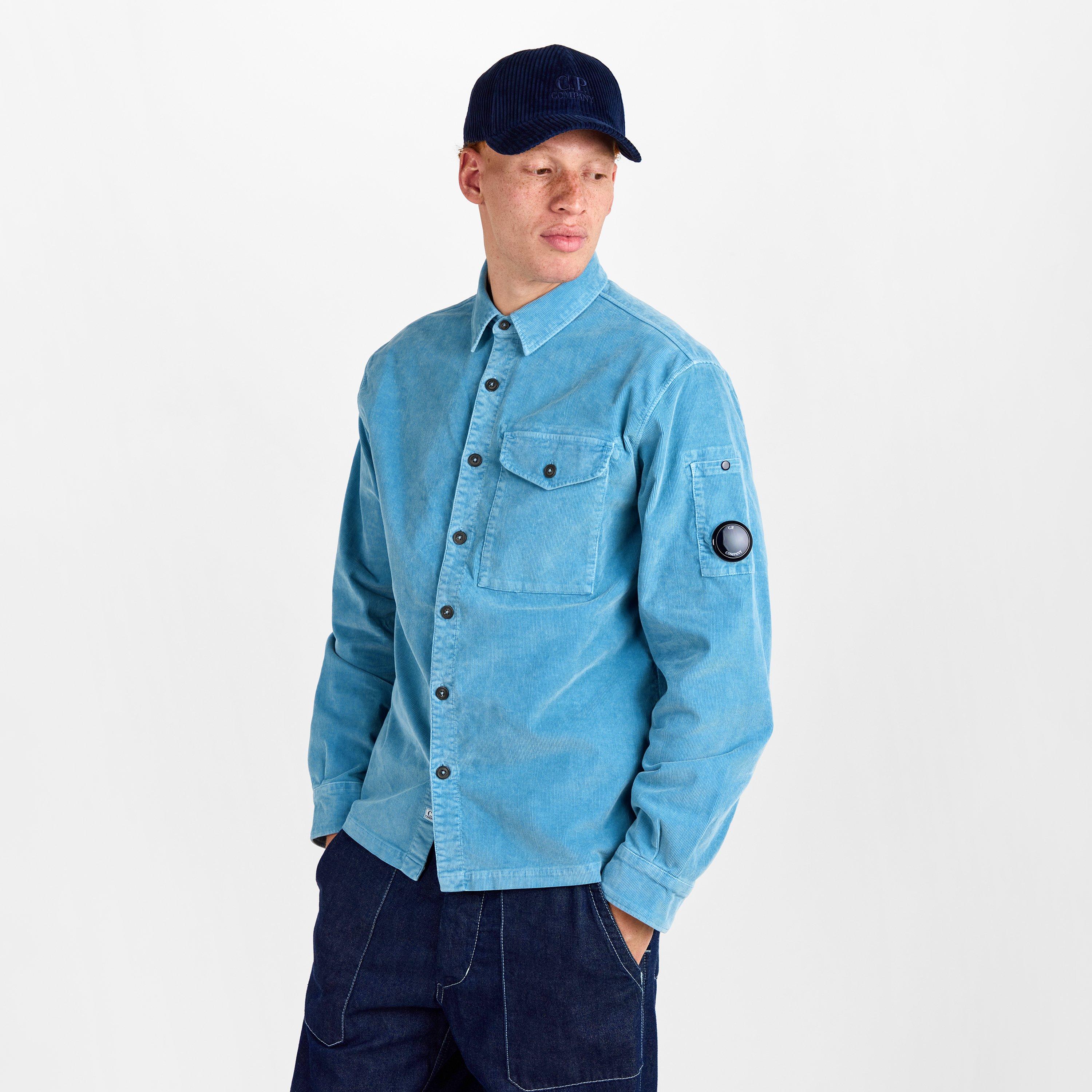 Aegean Blue 815 - CP Company - CP Lens Cord Shirt Sn61 - 3