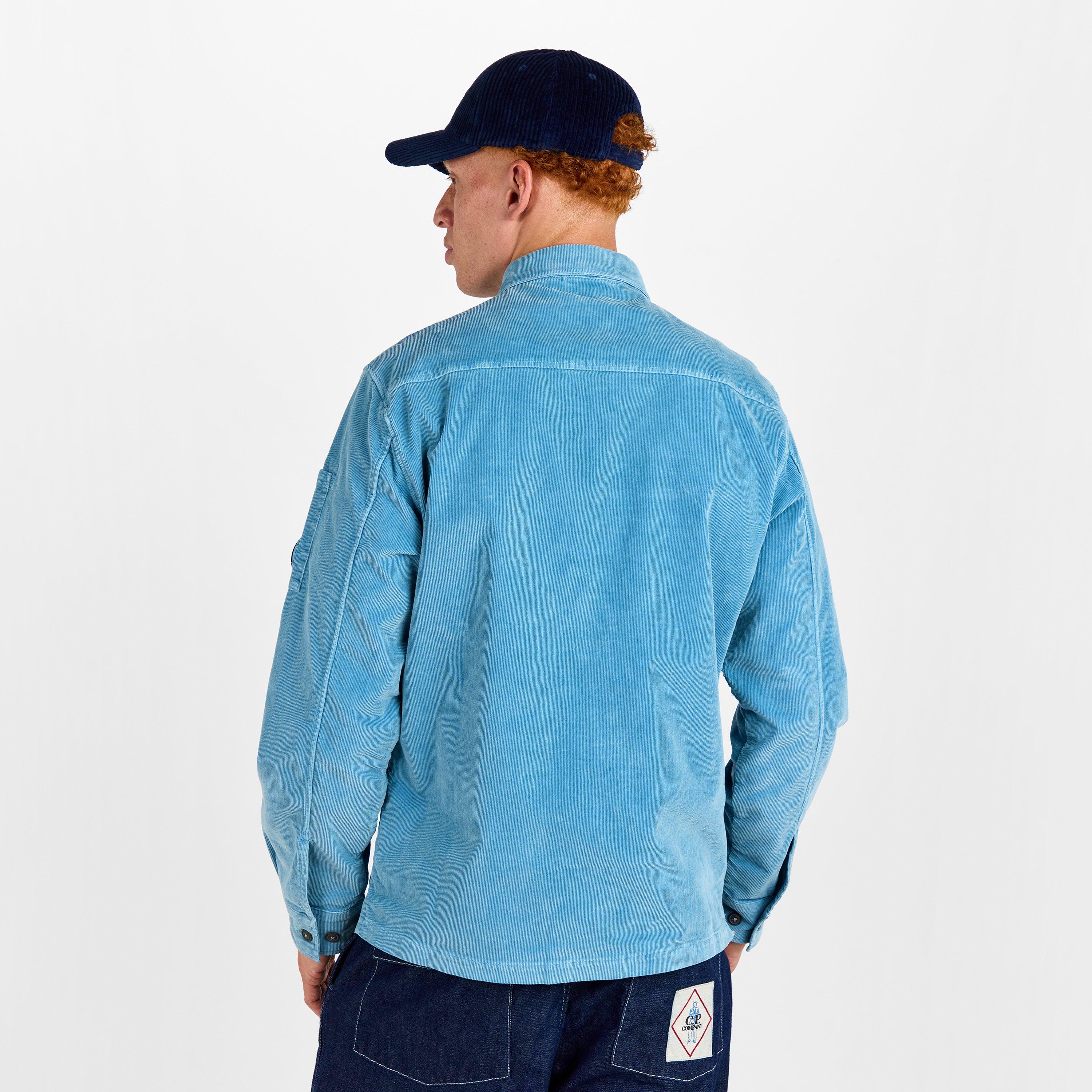 Aegean Blue 815 - CP Company - CP Lens Cord Shirt Sn61 - 4