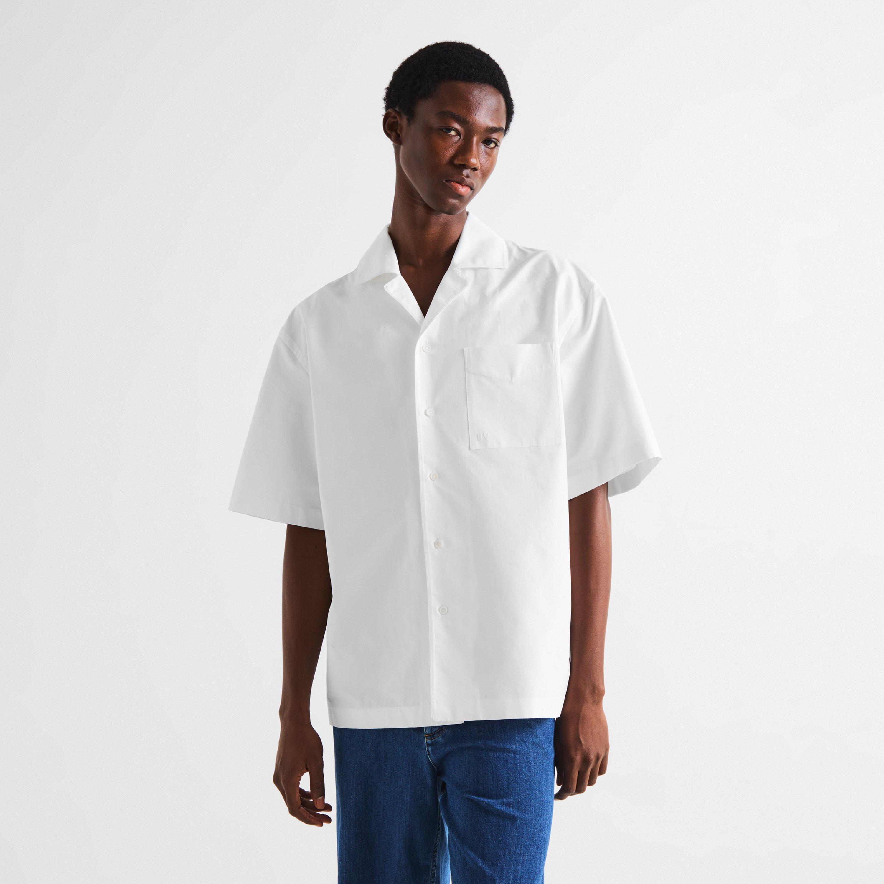 White - Bottega Veneta - Men's Short Sleeve Plain Shirt - 3