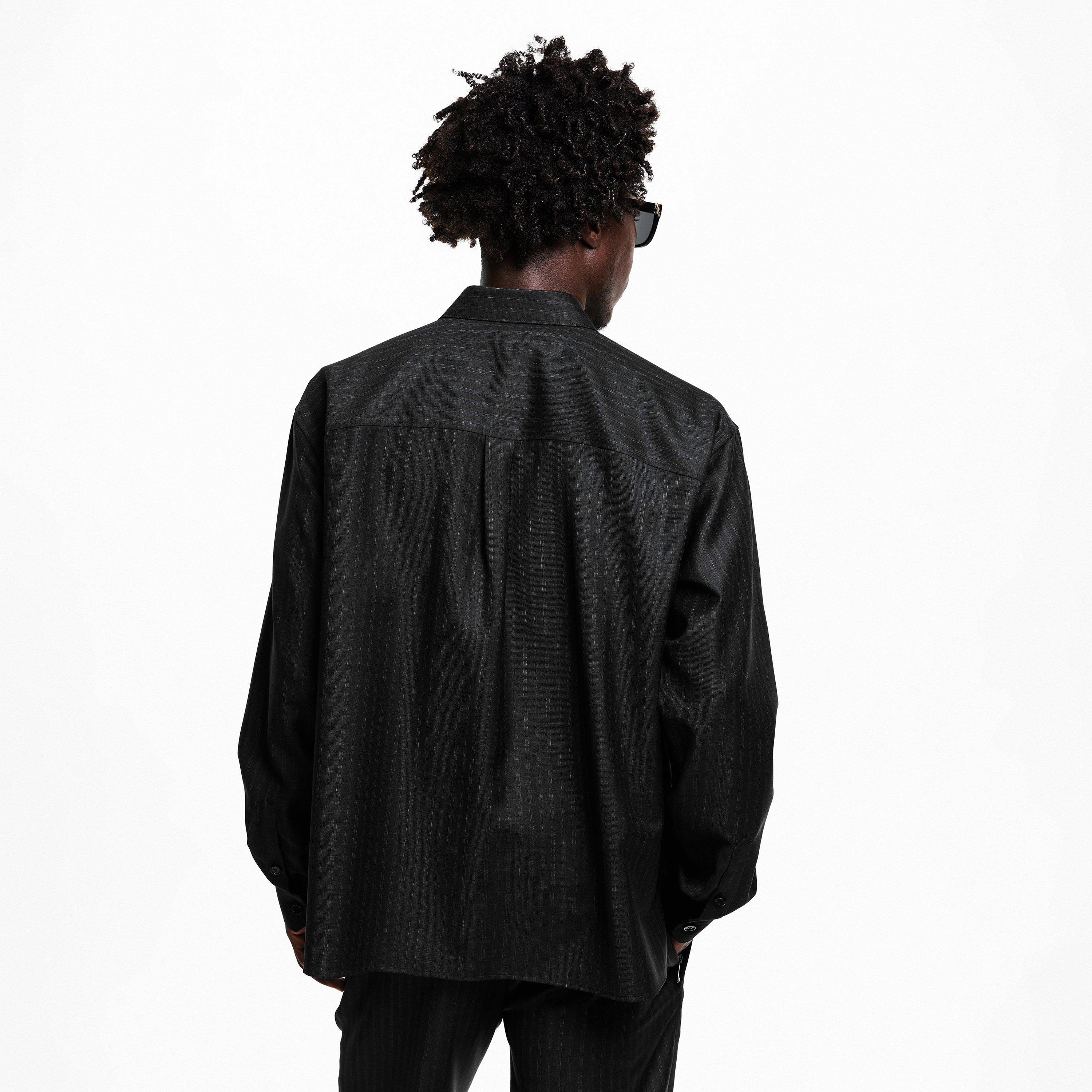 Black - Dolce and Gabbana - Men's Long Sleeve Patterned Shirt - 4