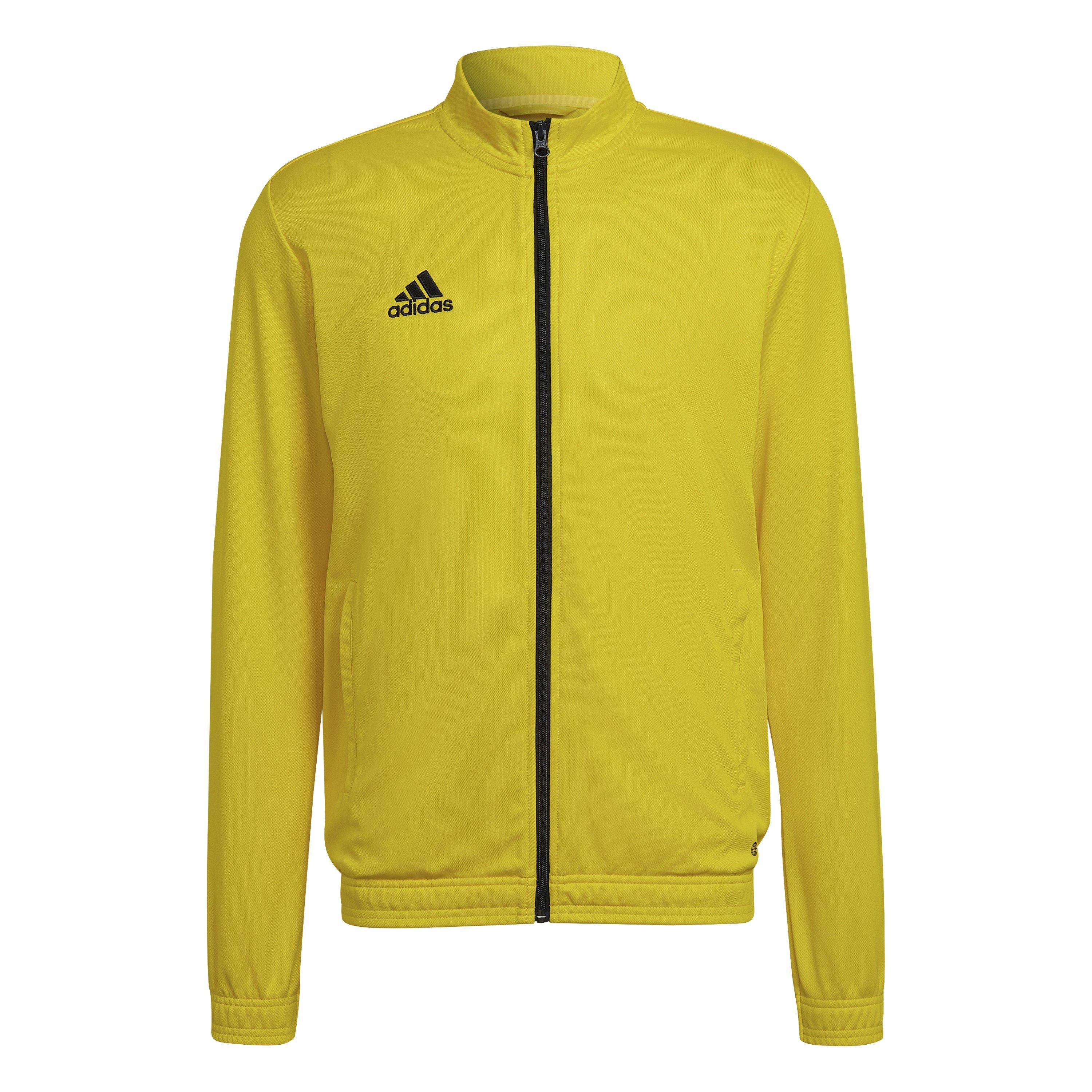 Adidas Men's Ent22 Track Tracksuit Top - Yellow/Black - S