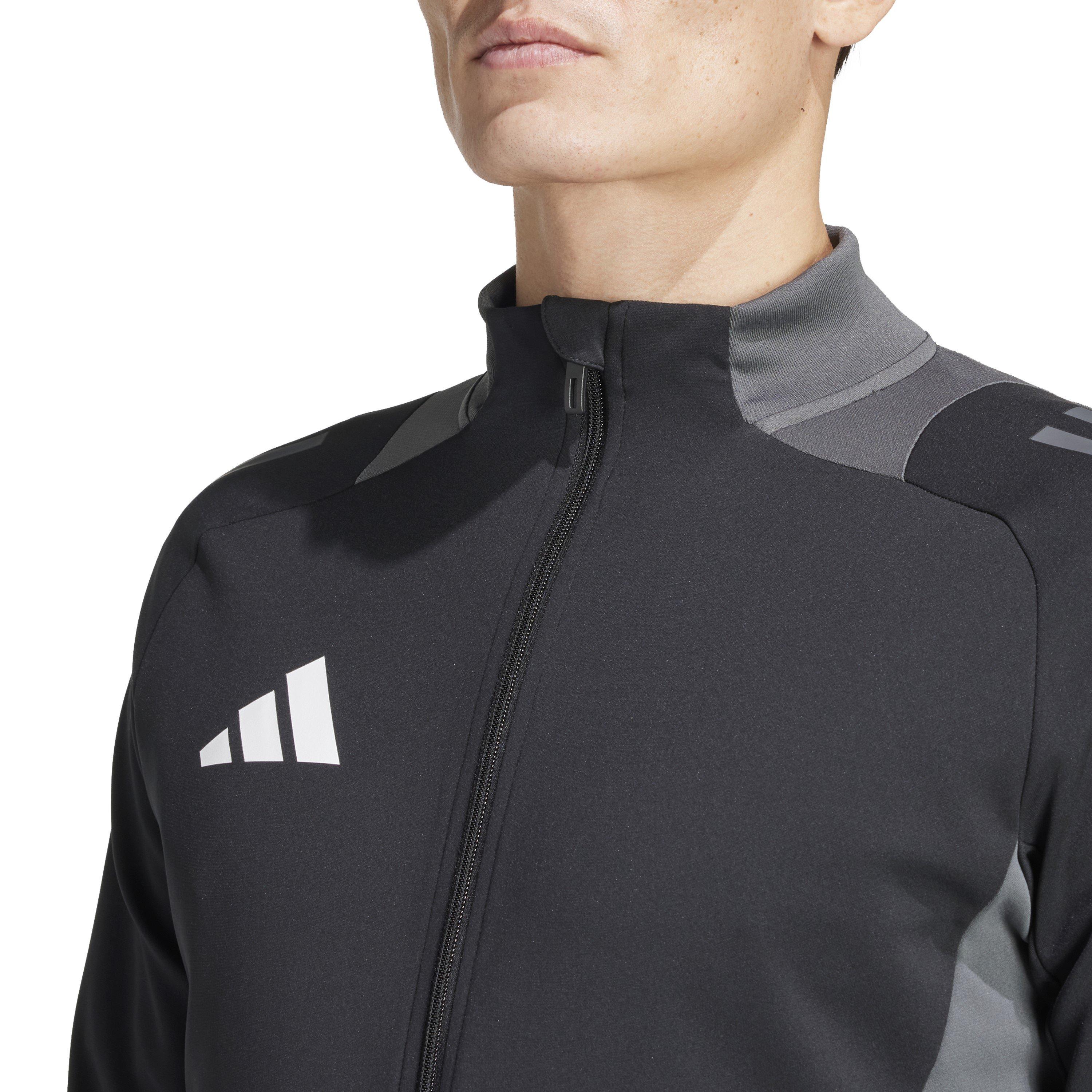 Crno/tamno sivo - adidas - Tiro24 C Tr Jkt Tracksuit Top Mens - 4